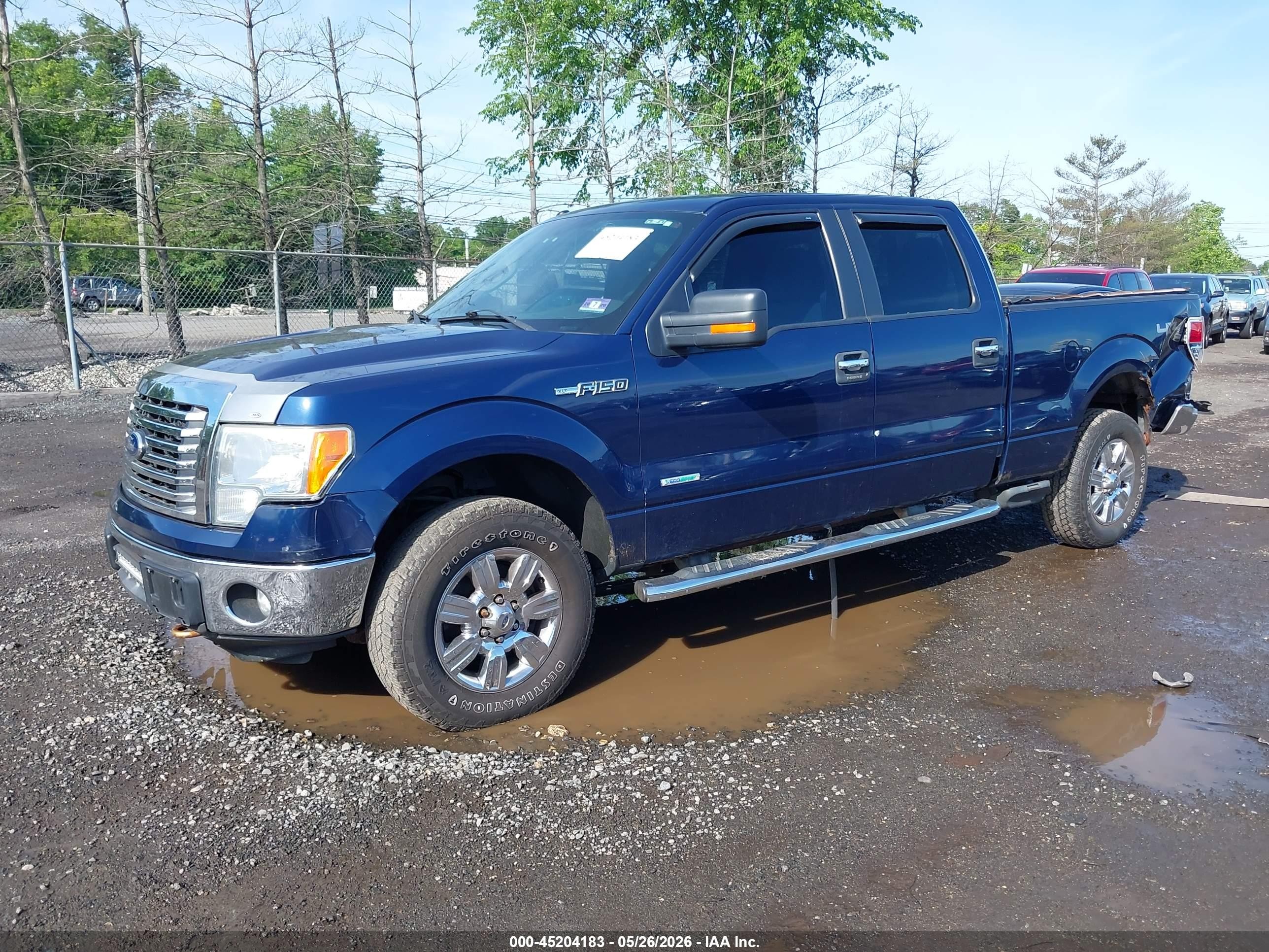 2011 Ford F-150 Xlt Blue vin: 1FTFW1ET0BFC01950
