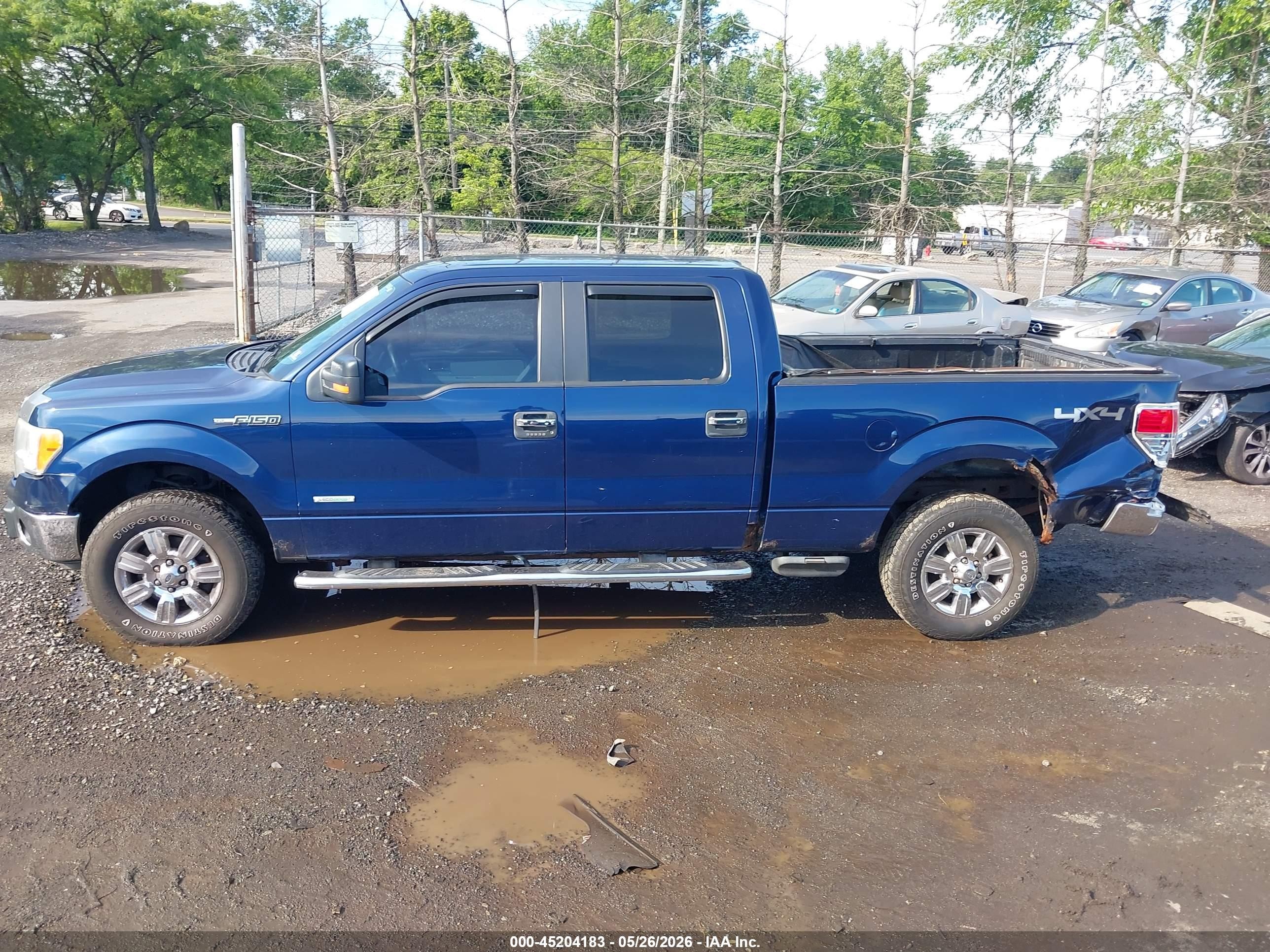 2011 Ford F-150 Xlt Blue vin: 1FTFW1ET0BFC01950