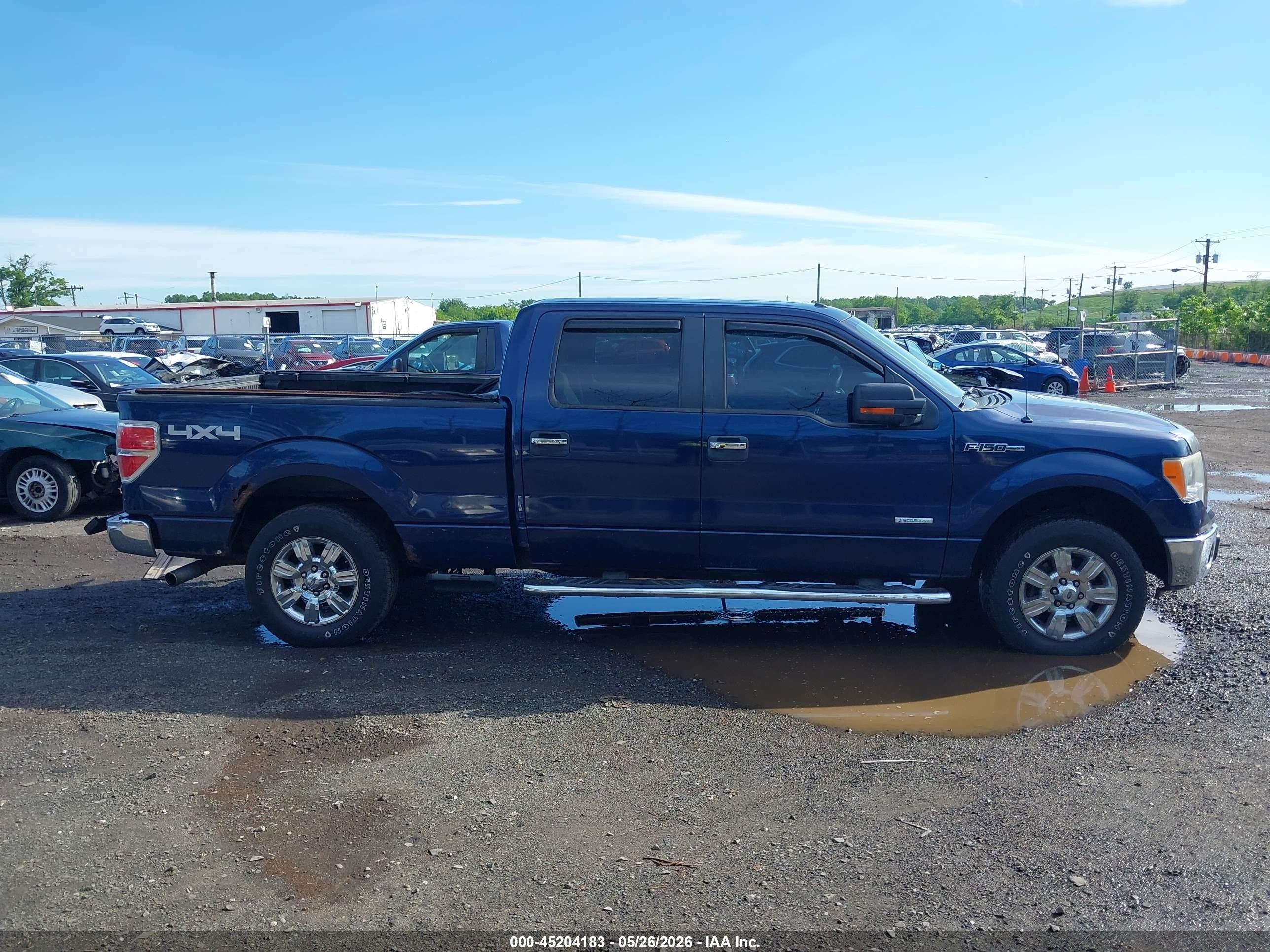 2011 Ford F-150 Xlt Blue vin: 1FTFW1ET0BFC01950