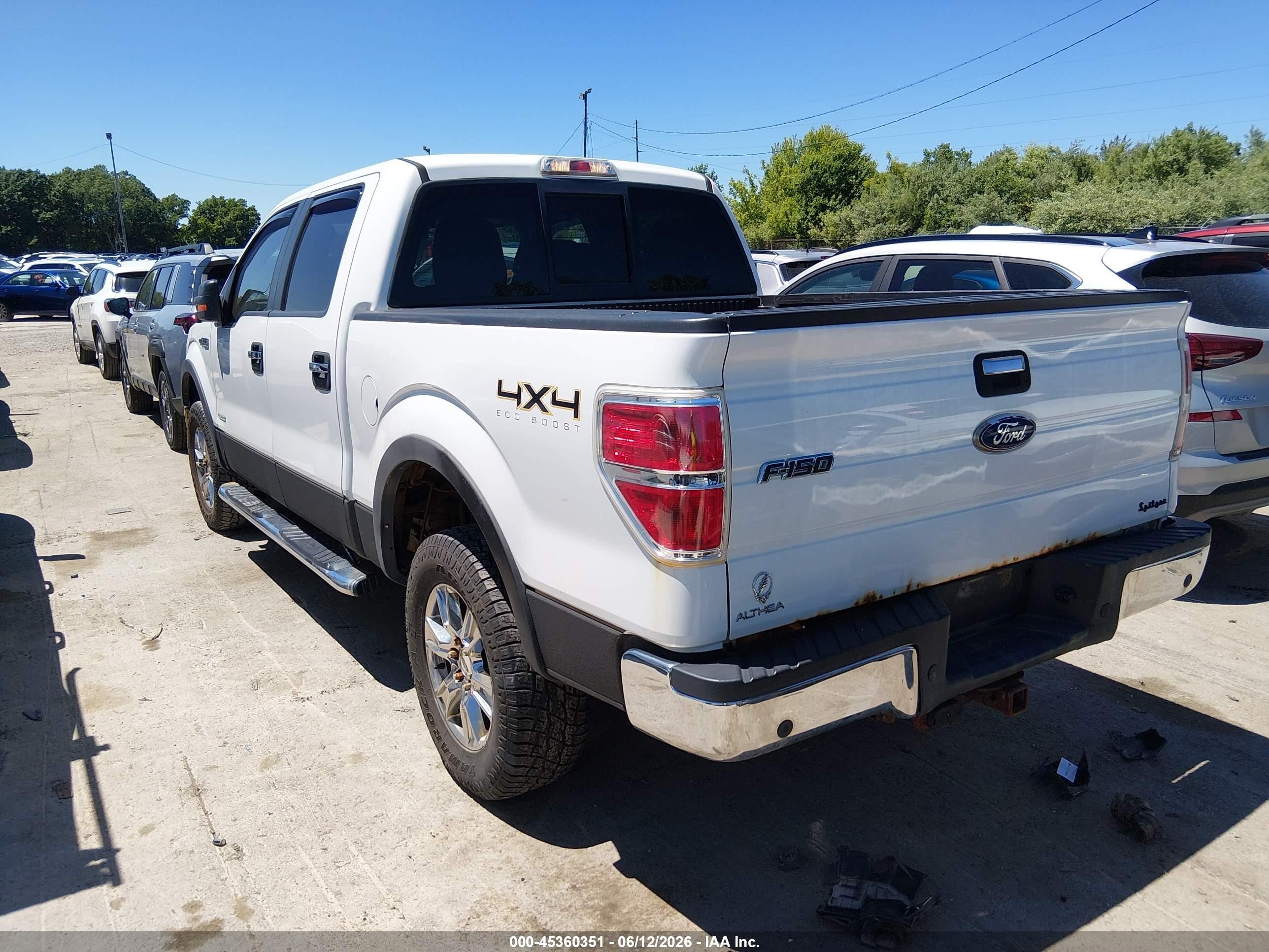 2011 Ford F-150 Xlt White vin: 1FTFW1ET0BFC11264