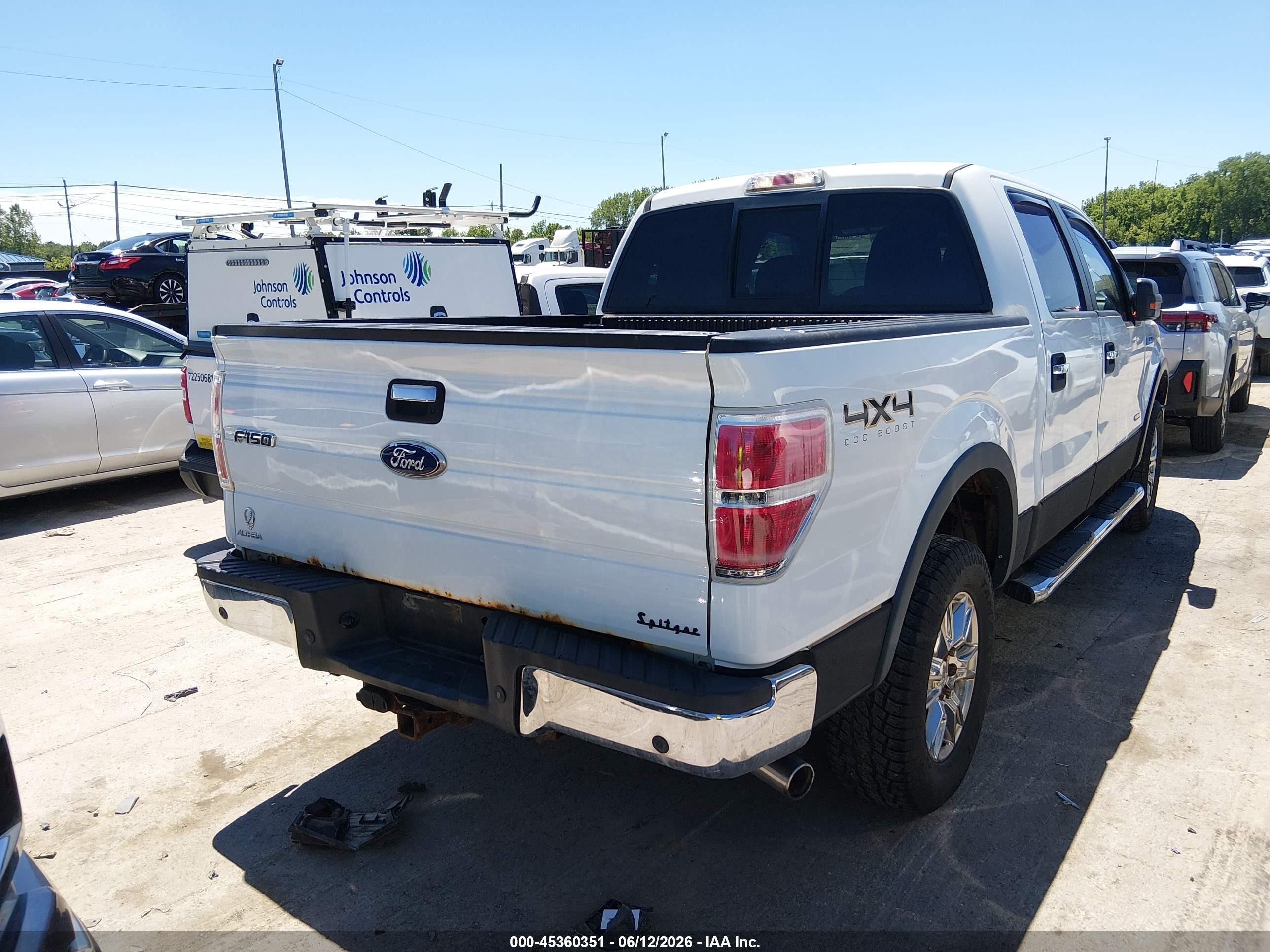 2011 Ford F-150 Xlt White vin: 1FTFW1ET0BFC11264
