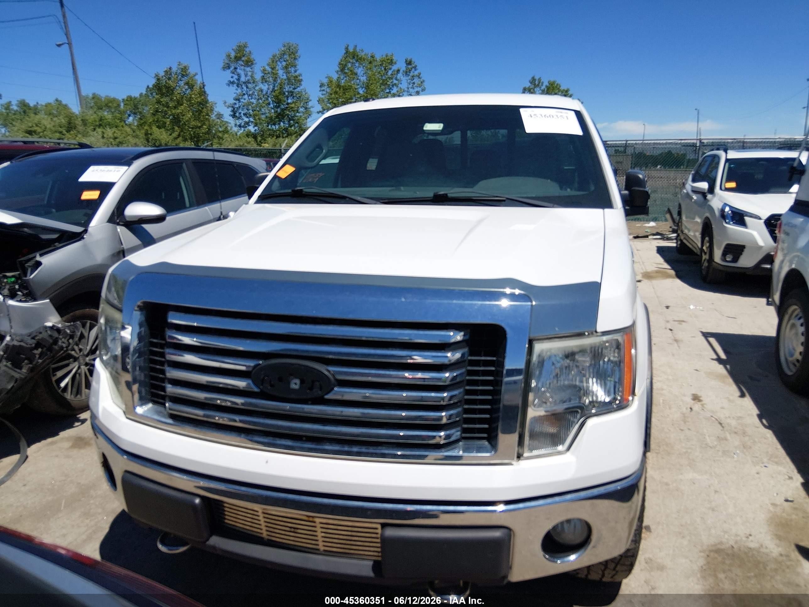 2011 Ford F-150 Xlt White vin: 1FTFW1ET0BFC11264