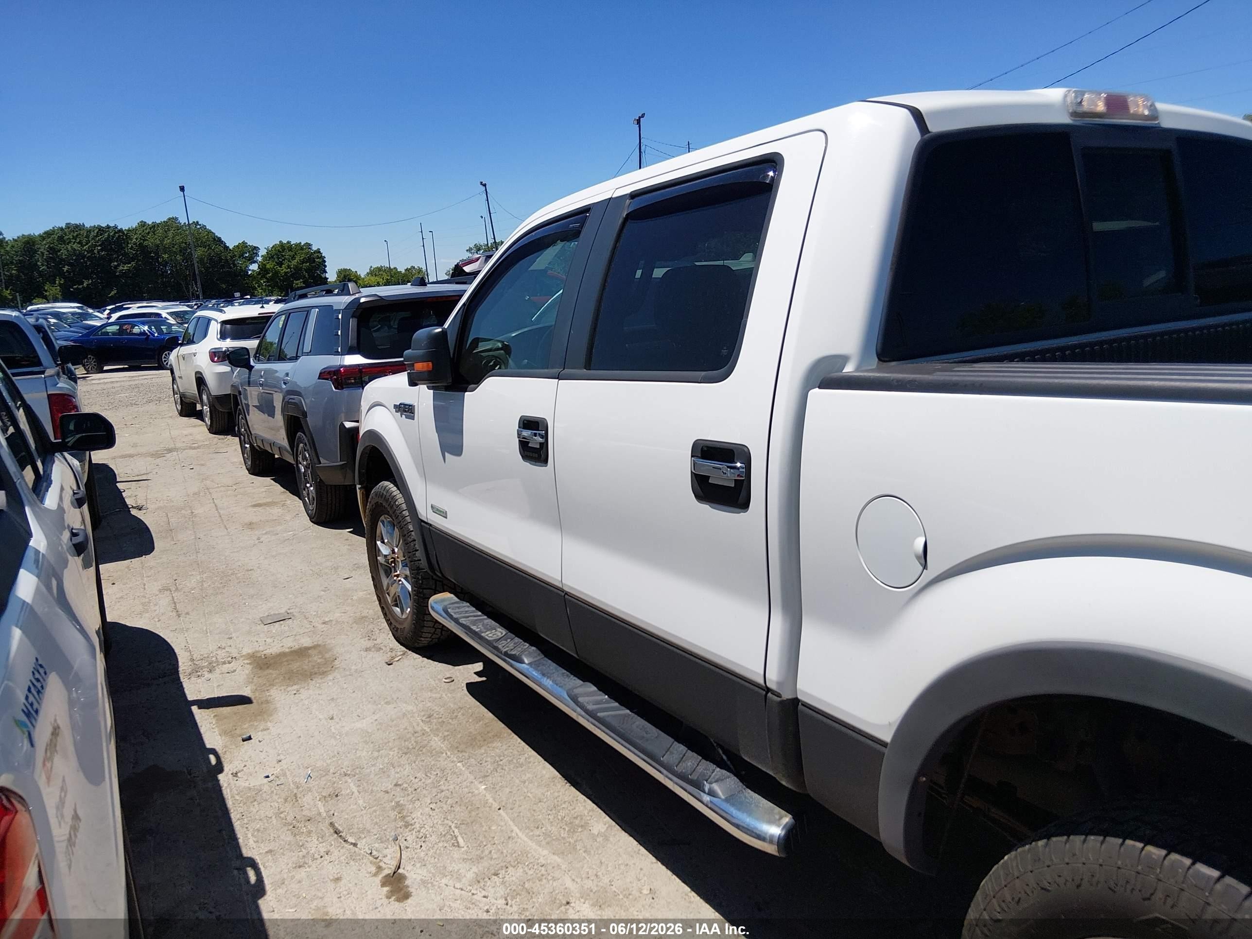 2011 Ford F-150 Xlt White vin: 1FTFW1ET0BFC11264