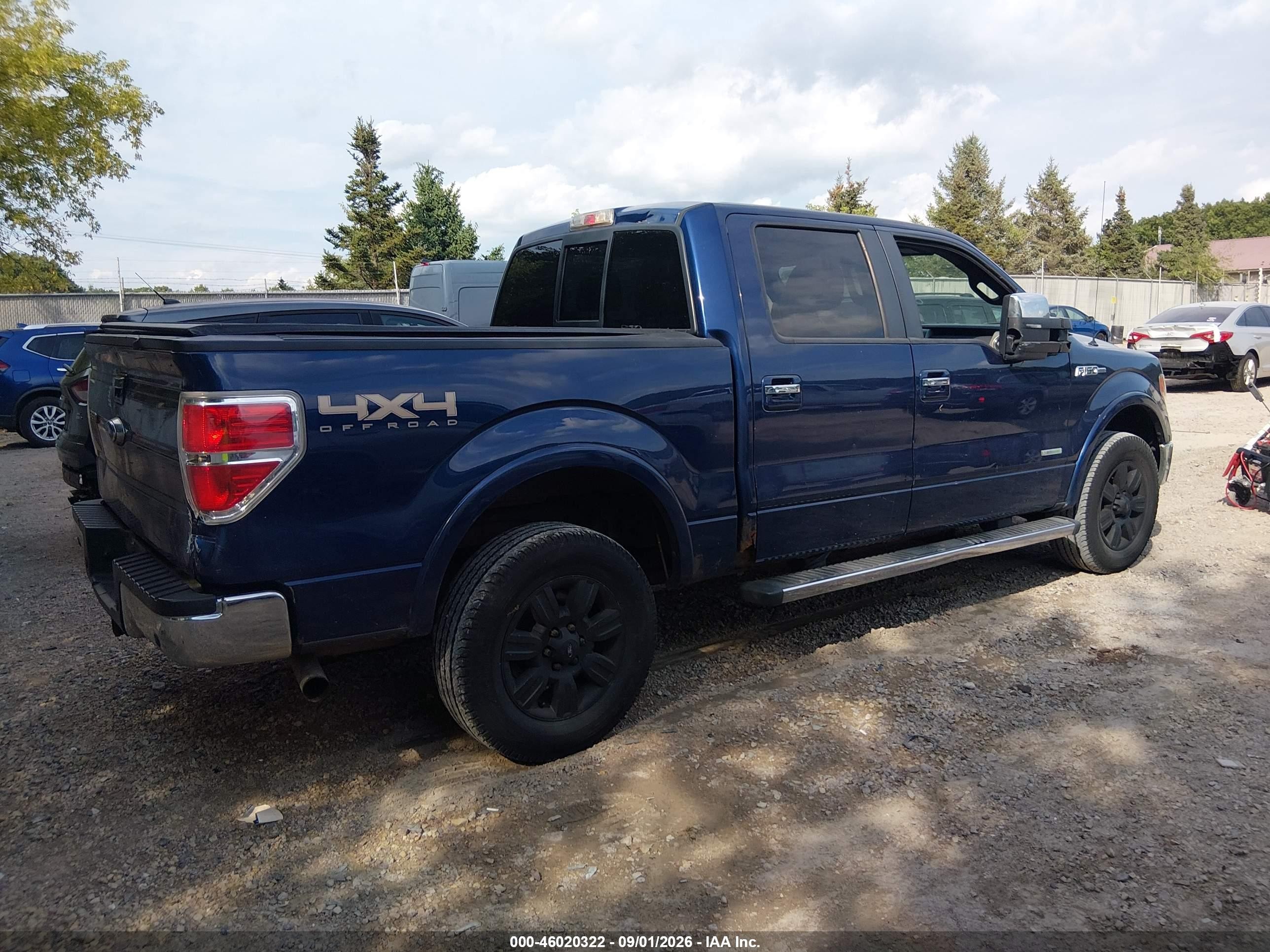2011 Ford F-150 Lariat Dark Blue vin: 1FTFW1ET0BFC36505