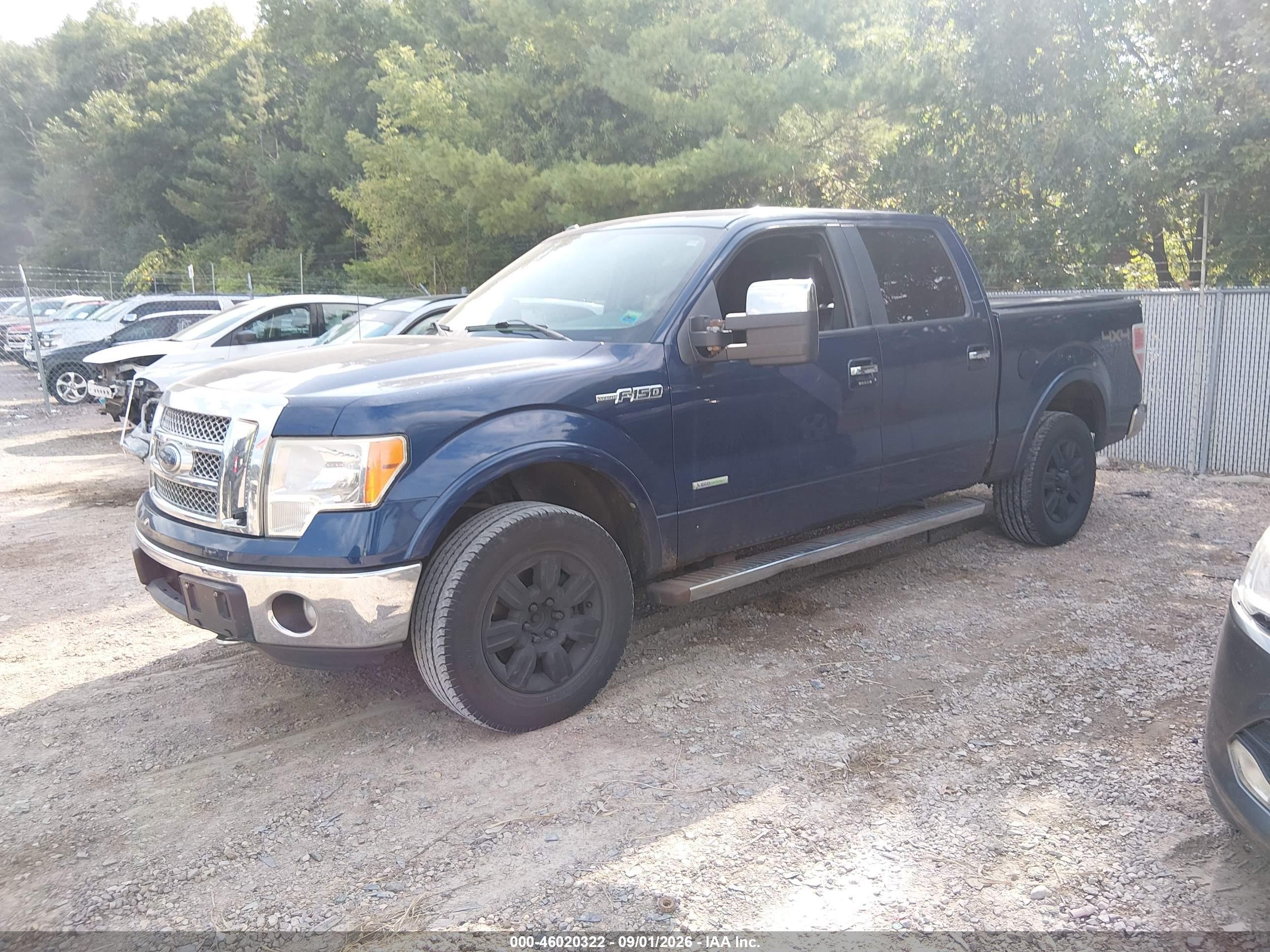 2011 Ford F-150 Lariat Dark Blue vin: 1FTFW1ET0BFC36505