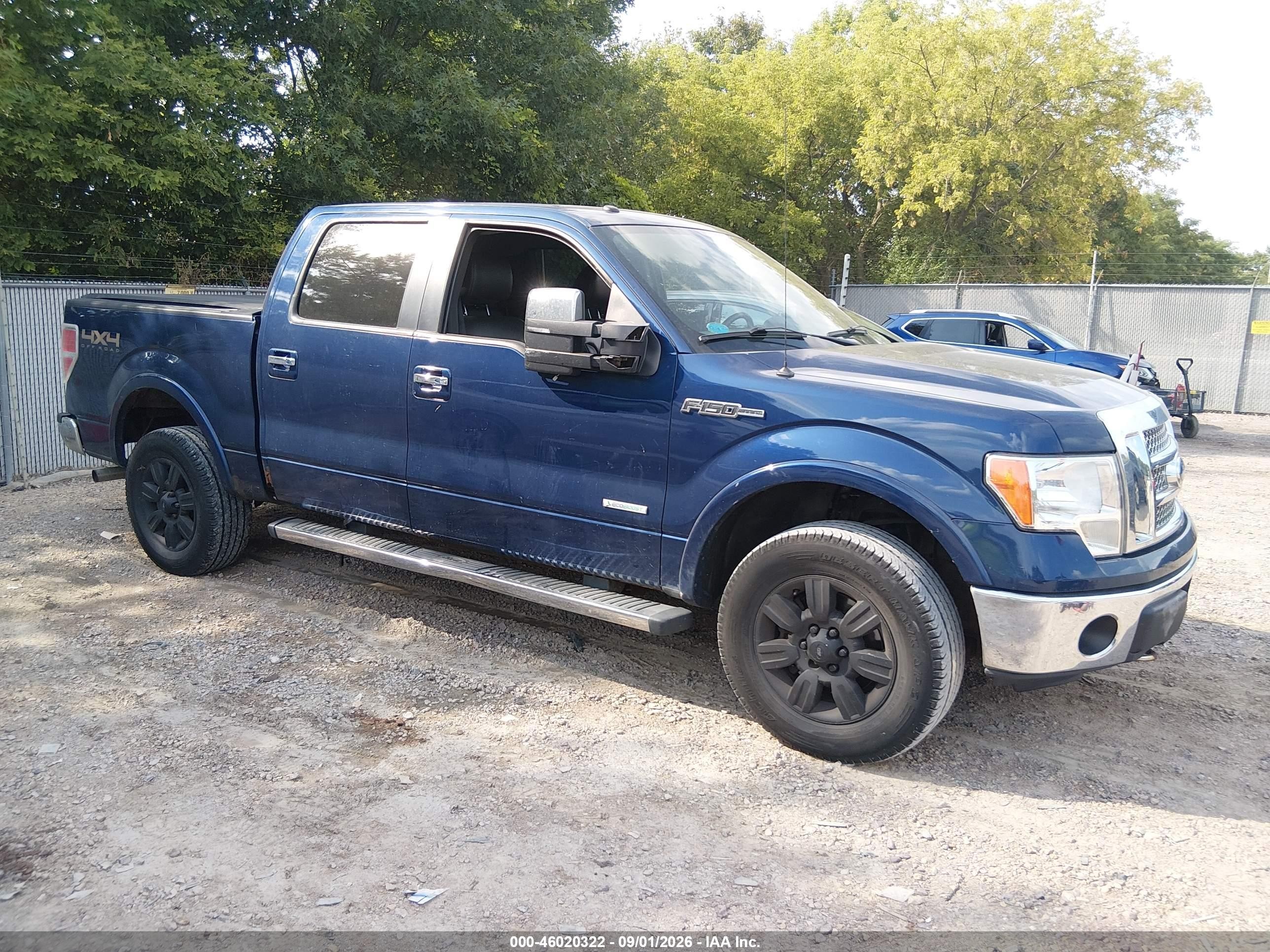2011 Ford F-150 Lariat Dark Blue vin: 1FTFW1ET0BFC36505