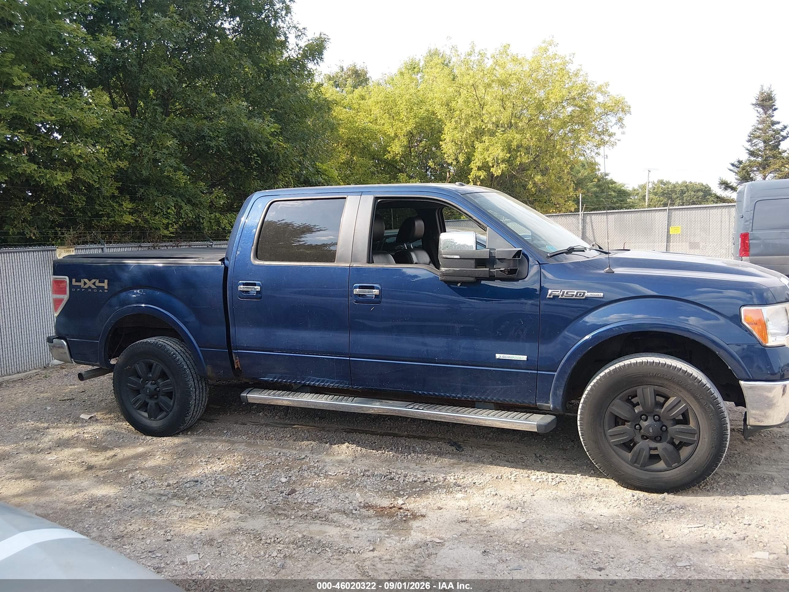 2011 Ford F-150 Lariat Dark Blue vin: 1FTFW1ET0BFC36505
