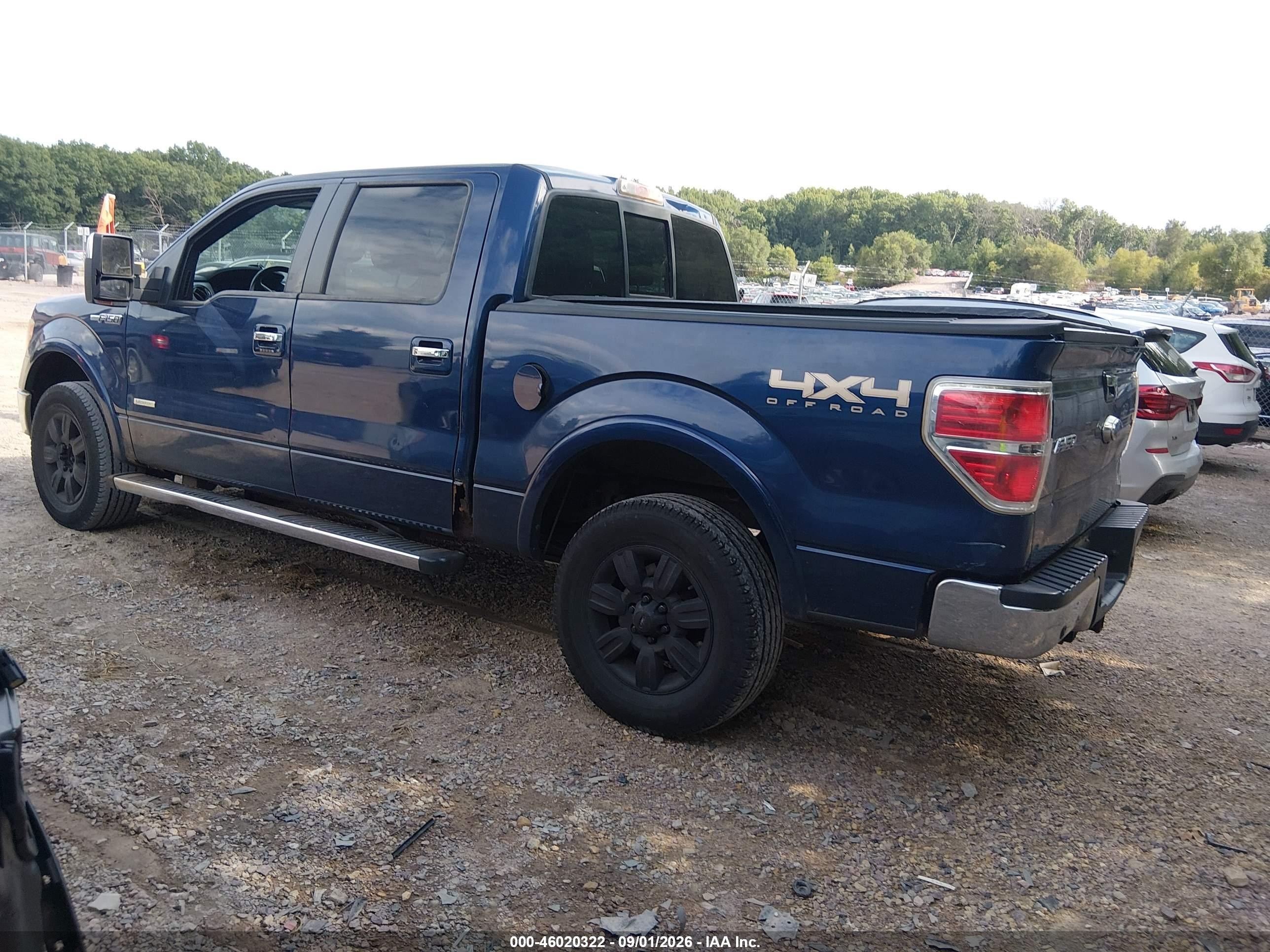 2011 Ford F-150 Lariat Dark Blue vin: 1FTFW1ET0BFC36505