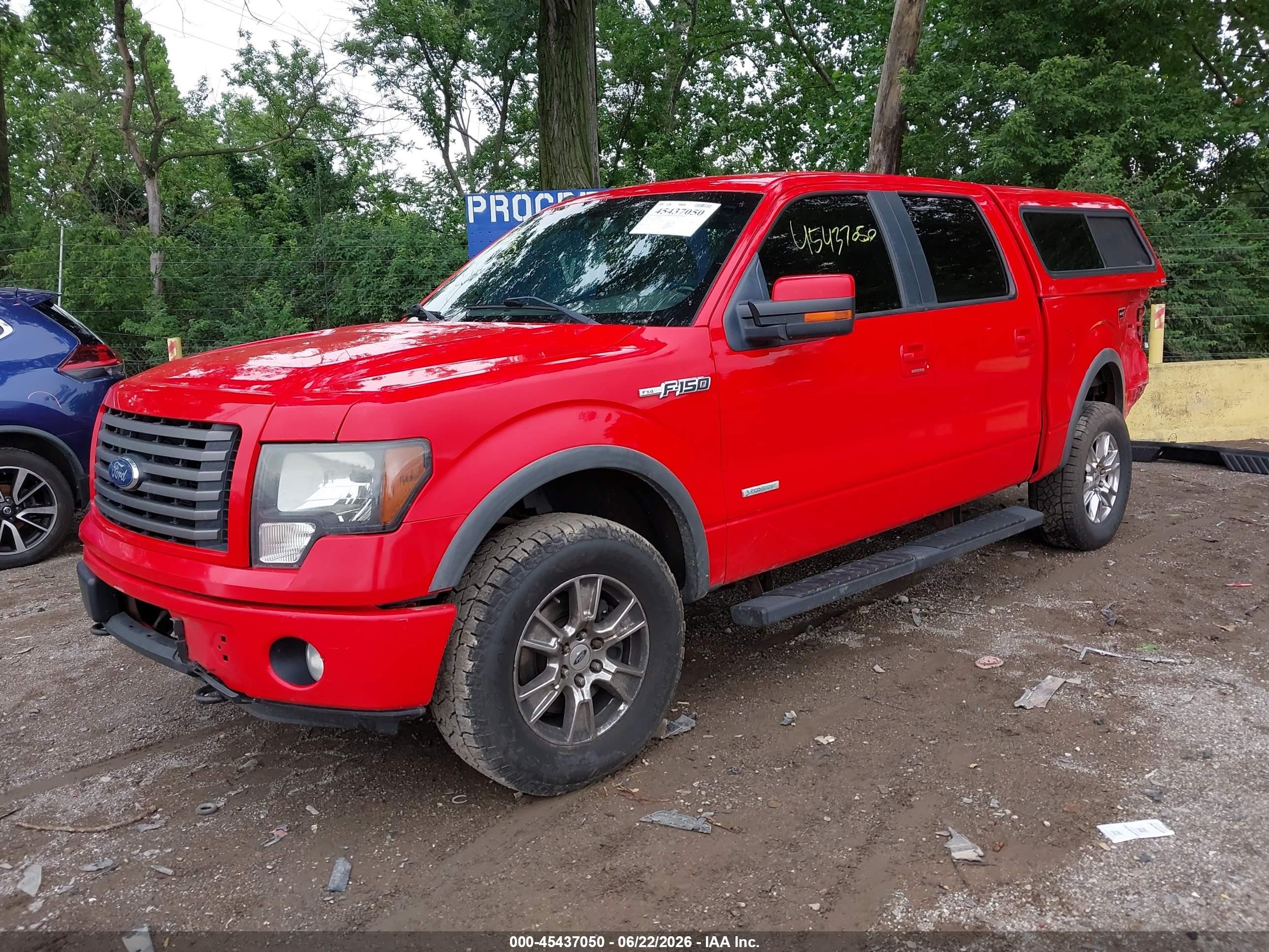 2011 Ford F-150 Fx4/king Ranch/lariat/platinum/xlt Red vin: 1FTFW1ET0BFC36701