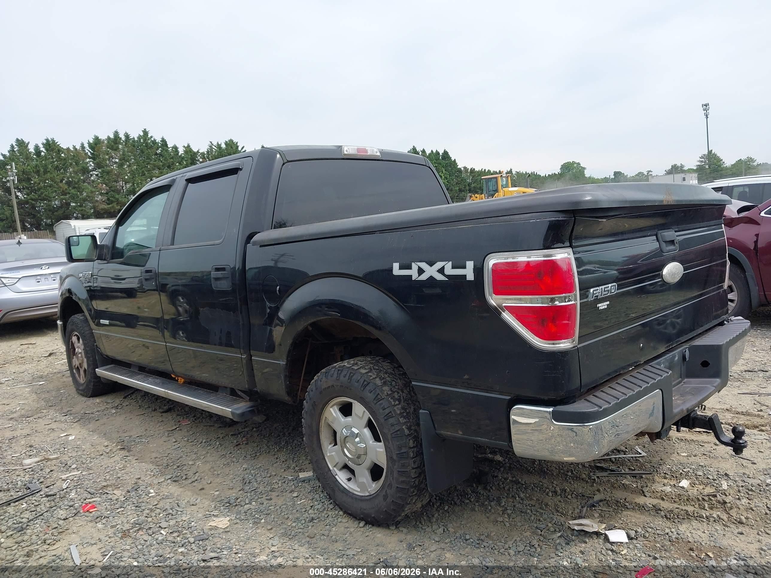 2011 Ford F-150 Xlt Черный vin: 1FTFW1ET0BFD06116