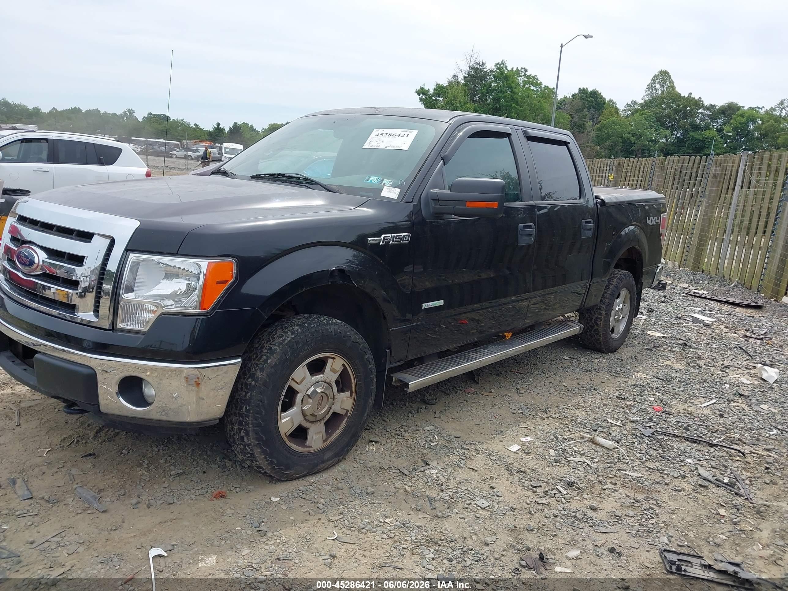 2011 Ford F-150 Xlt Черный vin: 1FTFW1ET0BFD06116