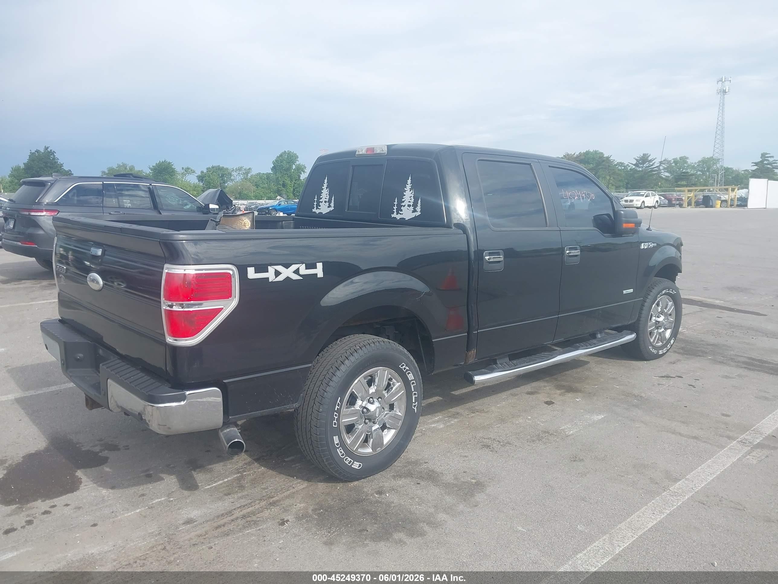 2012 Ford F-150 Xlt Black vin: 1FTFW1ET0CFA18694