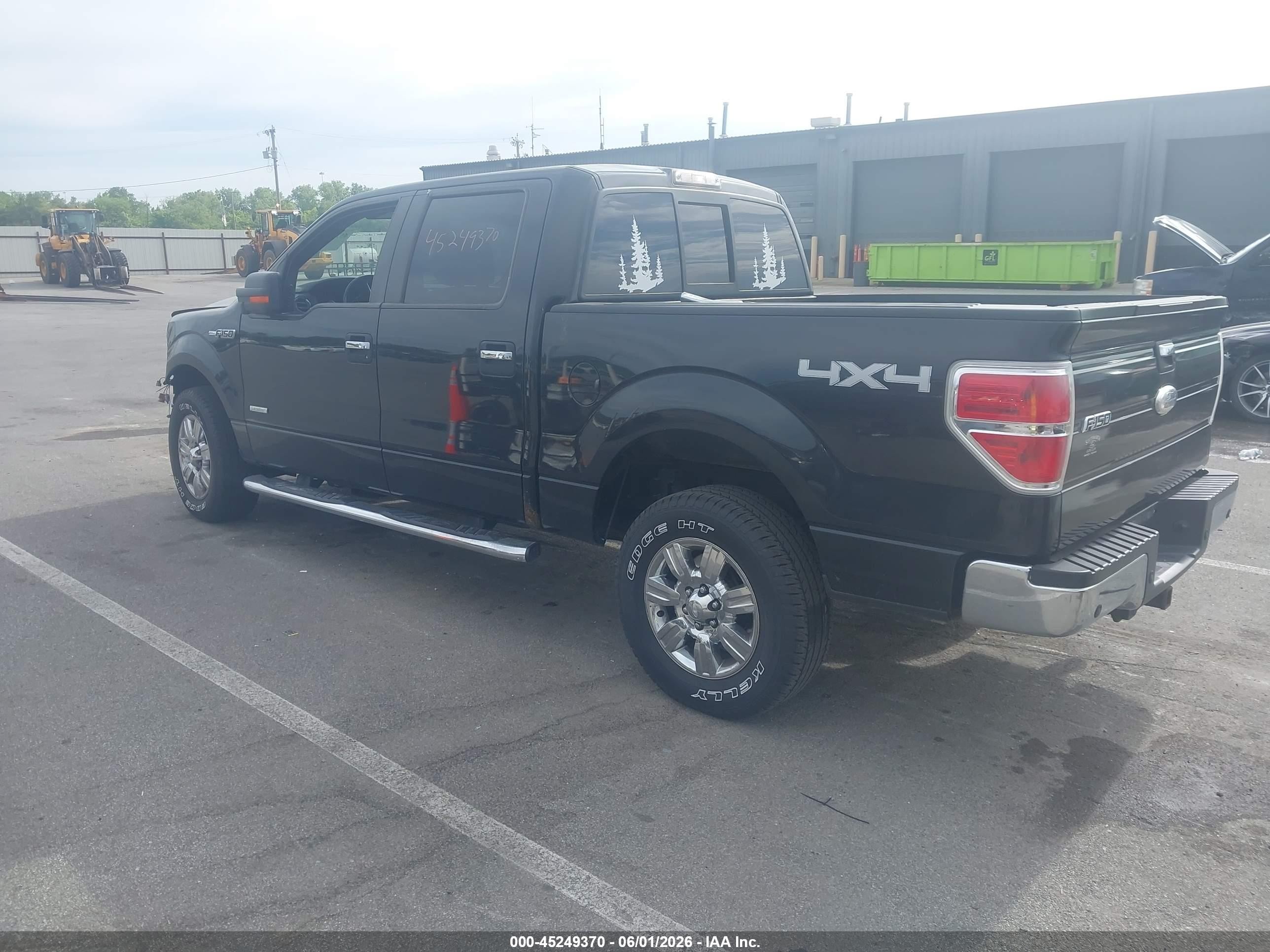 2012 Ford F-150 Xlt Black vin: 1FTFW1ET0CFA18694