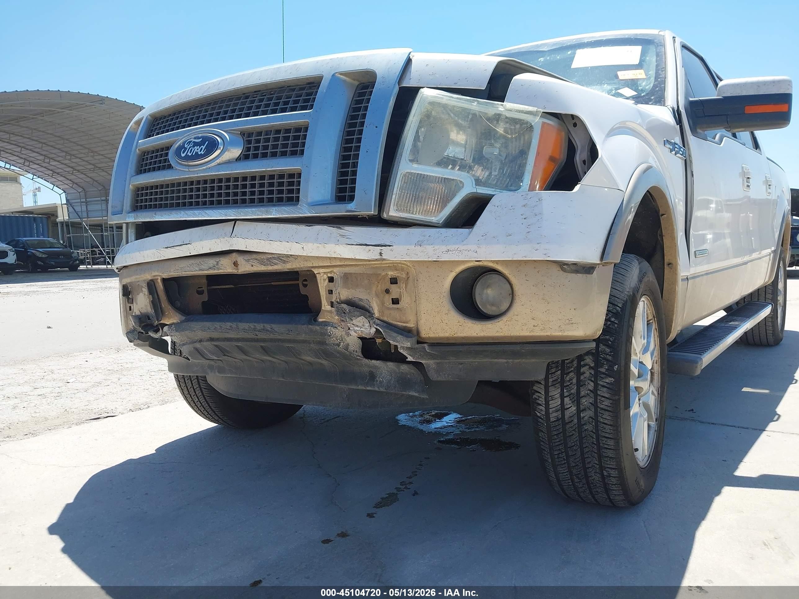2012 Ford F-150 Lariat White vin: 1FTFW1ET0CFA41716