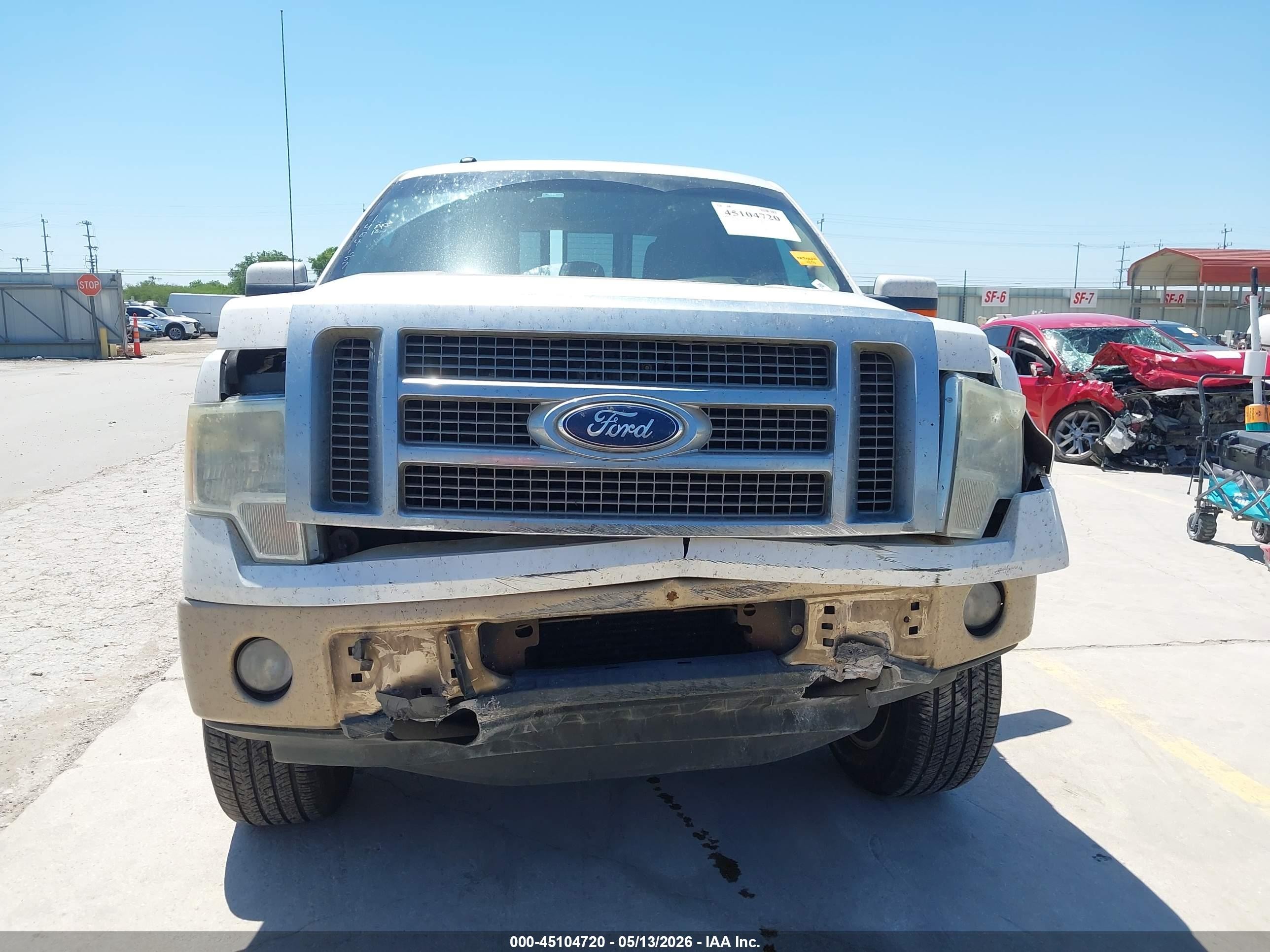 2012 Ford F-150 Lariat White vin: 1FTFW1ET0CFA41716