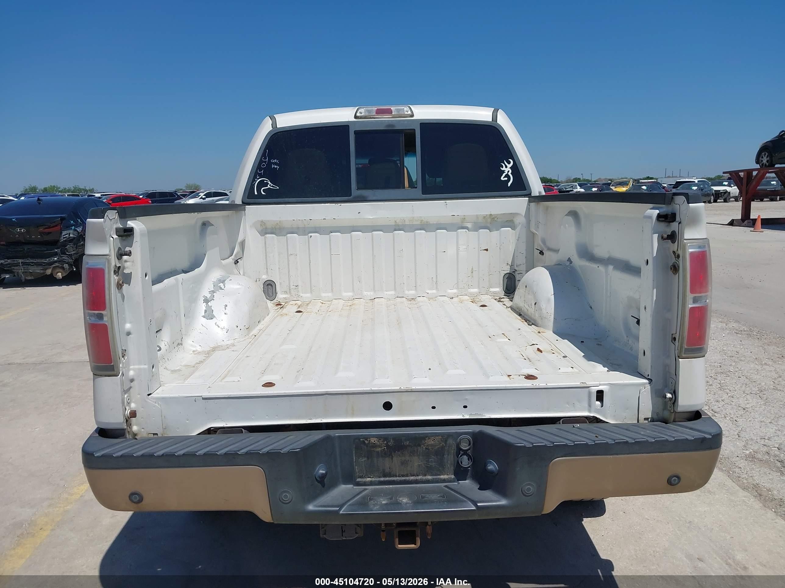 2012 Ford F-150 Lariat White vin: 1FTFW1ET0CFA41716