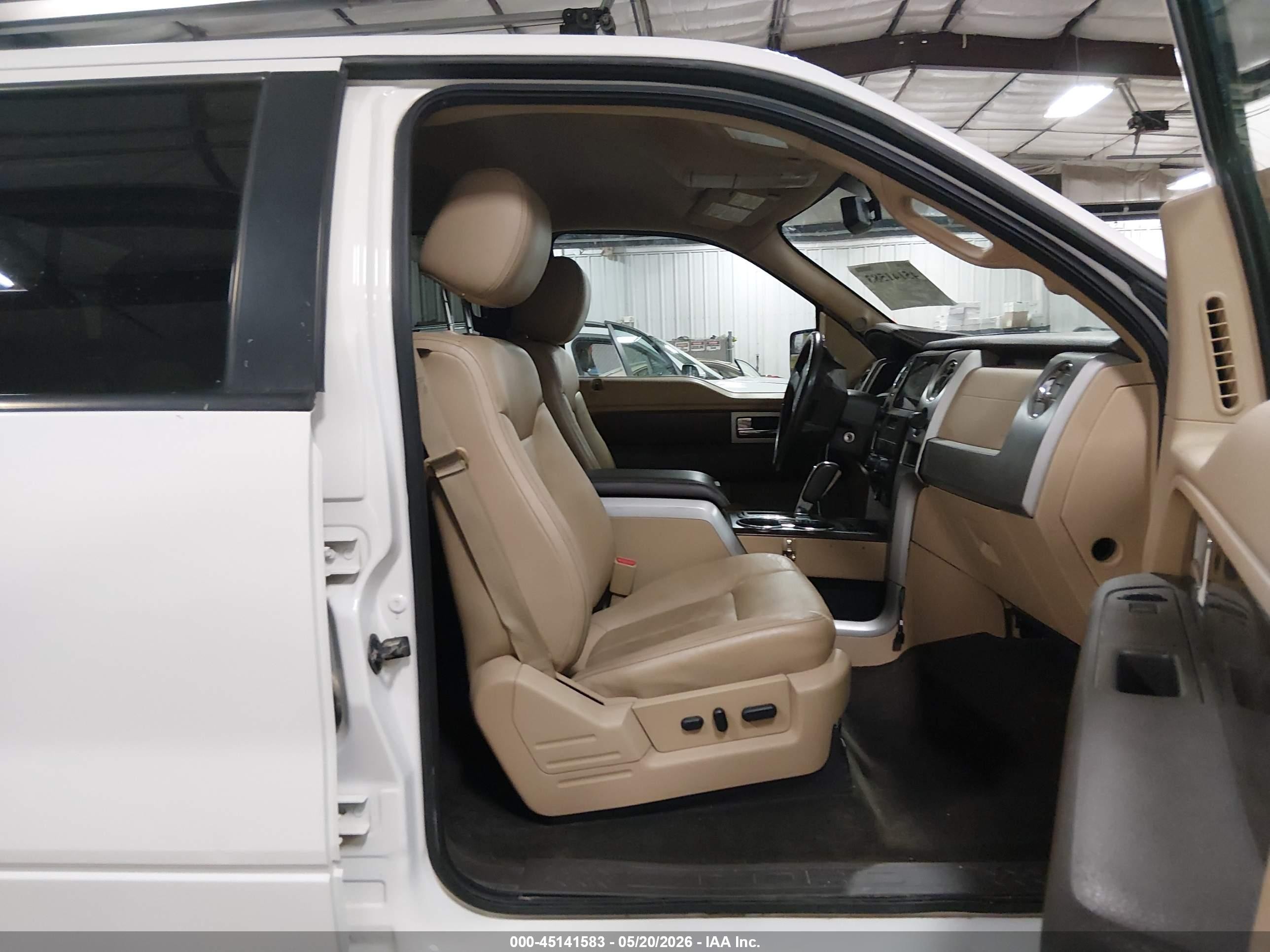 2012 Ford F-150 Lariat White vin: 1FTFW1ET0CFA58094