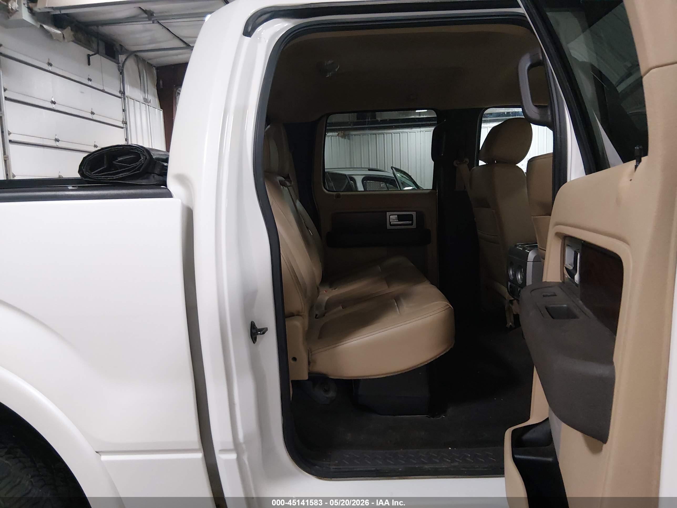 2012 Ford F-150 Lariat White vin: 1FTFW1ET0CFA58094