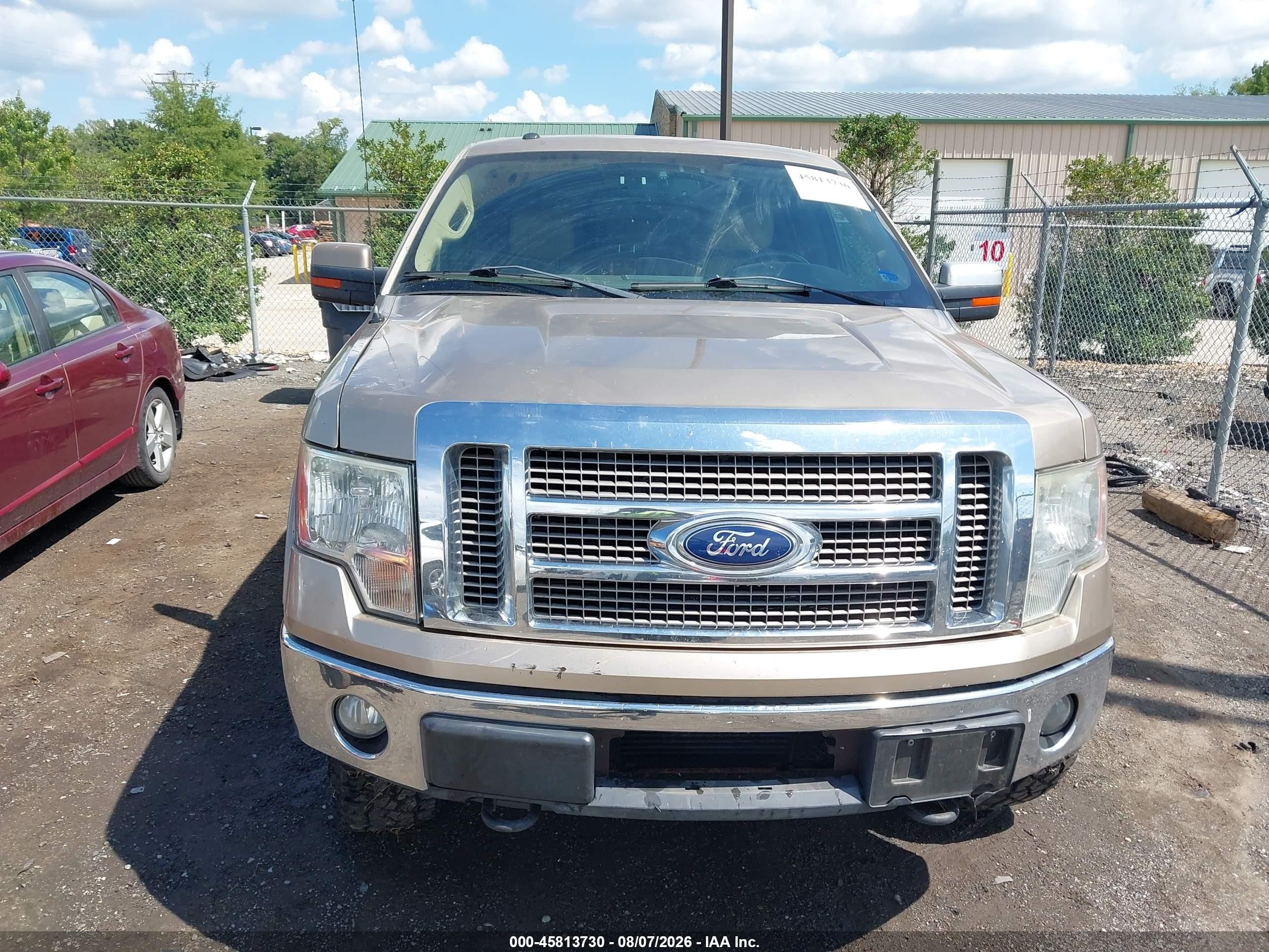 2012 Ford F-150 Lariat Бежевый vin: 1FTFW1ET0CFA59813