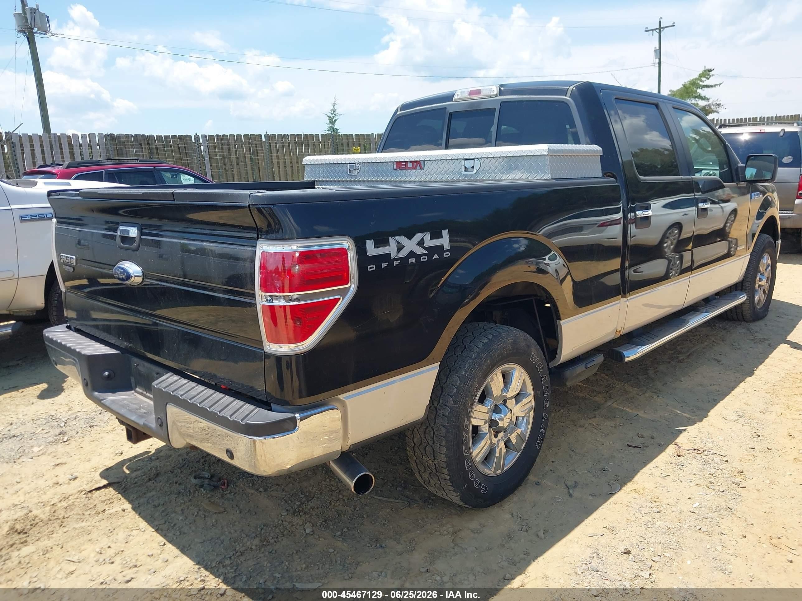 2012 Ford F-150 Fx4/king Ranch/lariat/platinum/xl/xlt Black vin: 1FTFW1ET0CFA73842