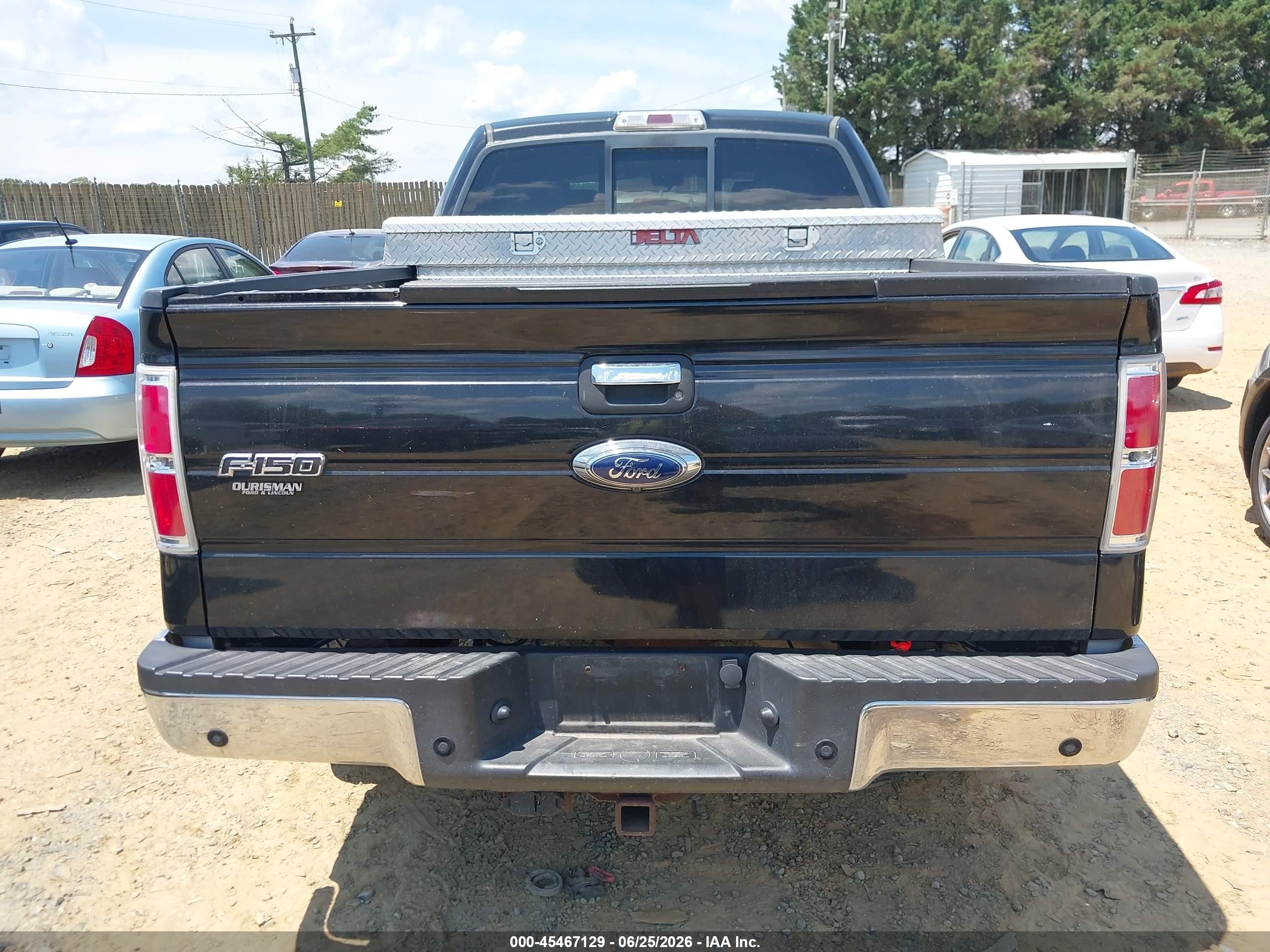2012 Ford F-150 Fx4/king Ranch/lariat/platinum/xl/xlt Black vin: 1FTFW1ET0CFA73842
