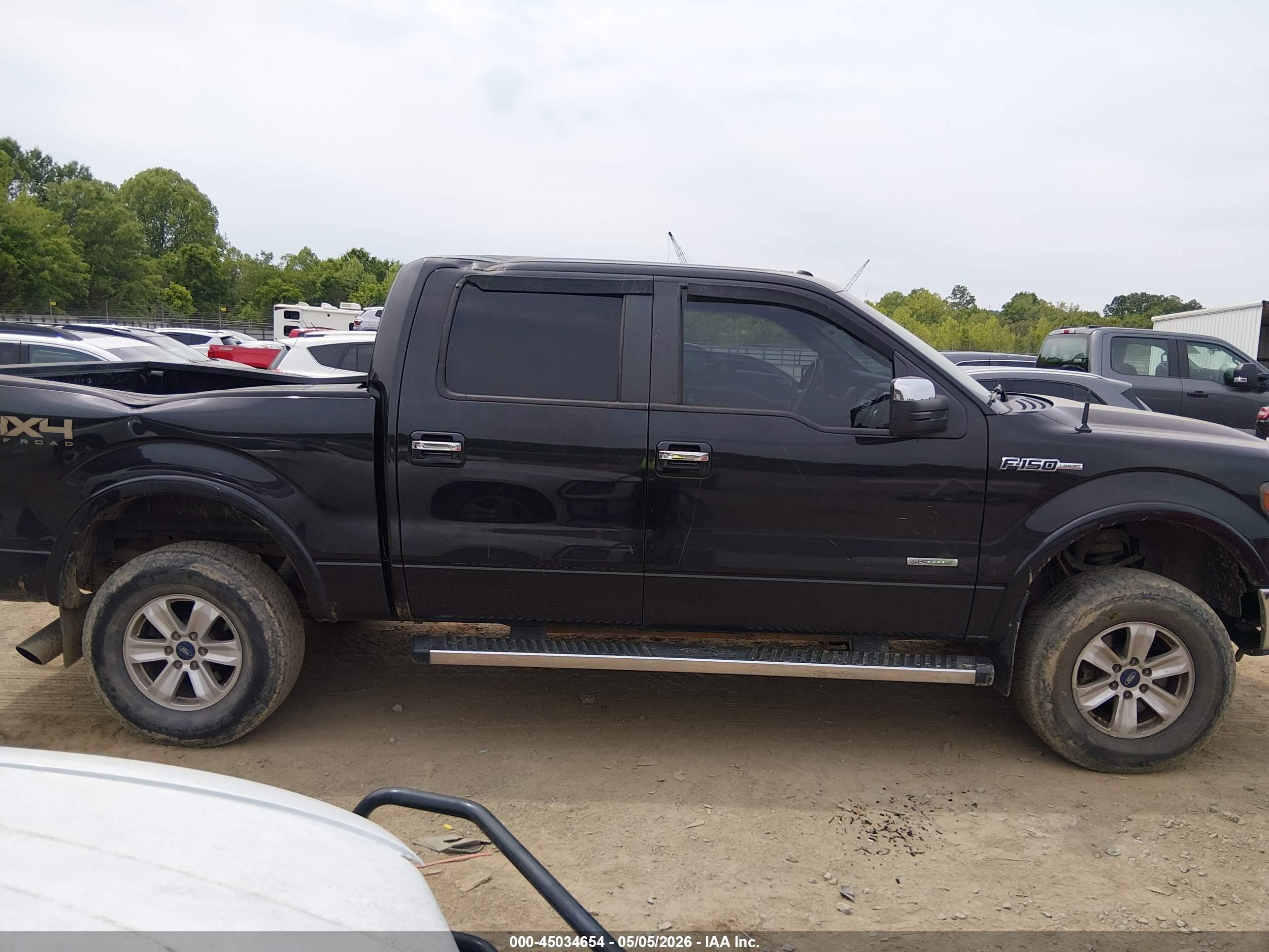 2012 Ford F-150 Lariat Черный vin: 1FTFW1ET0CFA84243