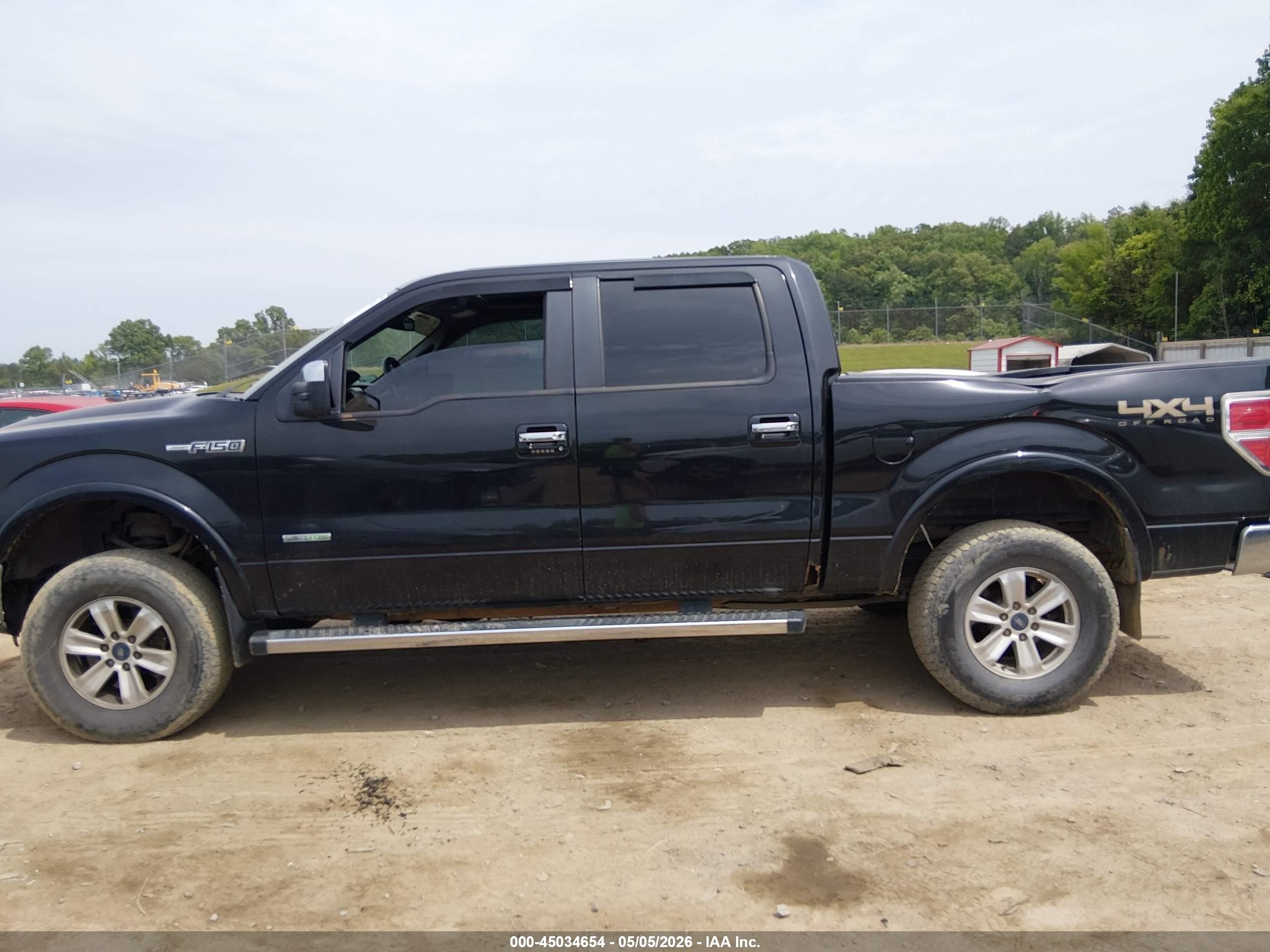 2012 Ford F-150 Lariat Черный vin: 1FTFW1ET0CFA84243