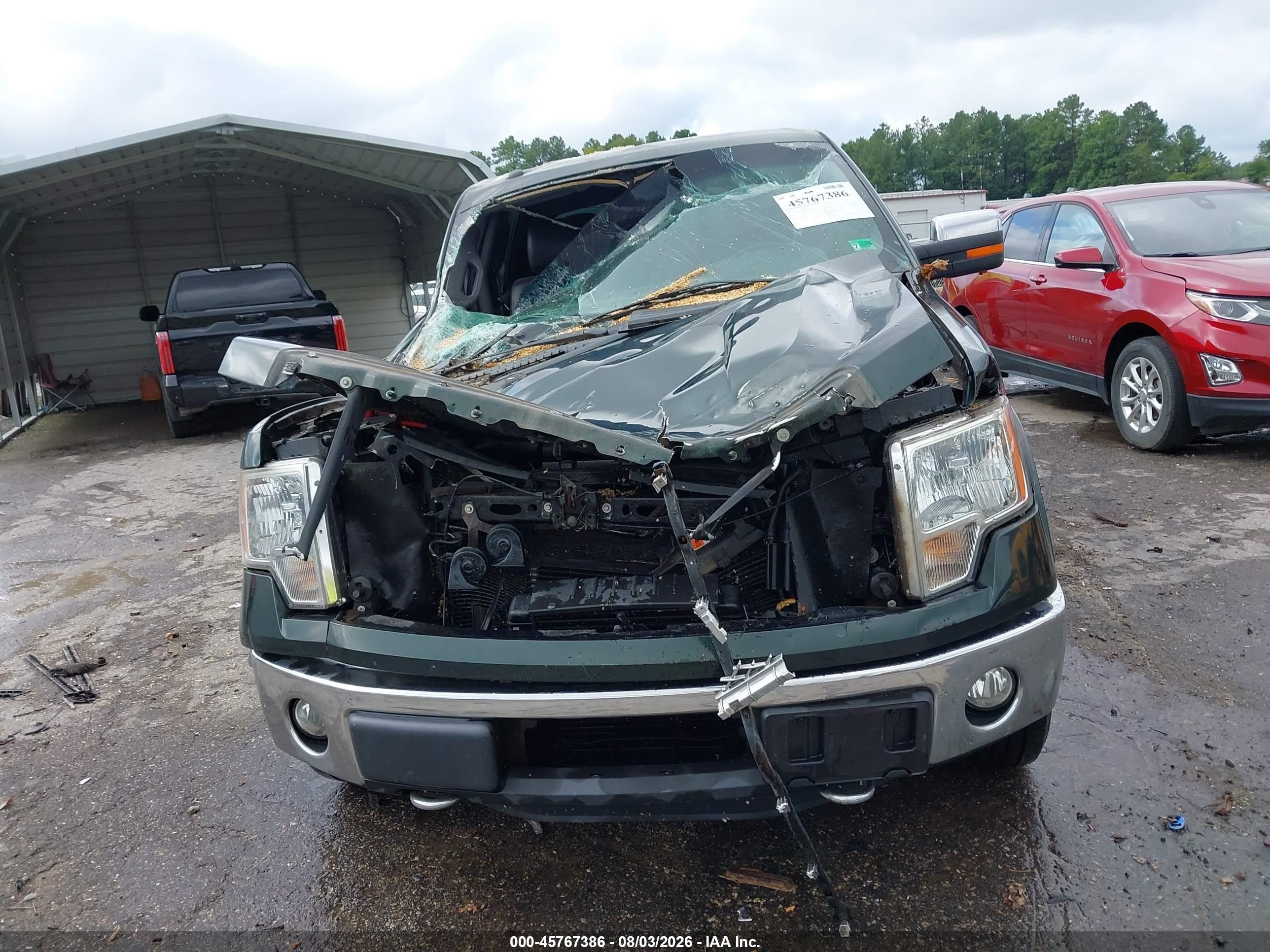 2012 Ford F-150 Lariat Green vin: 1FTFW1ET0CFB00554