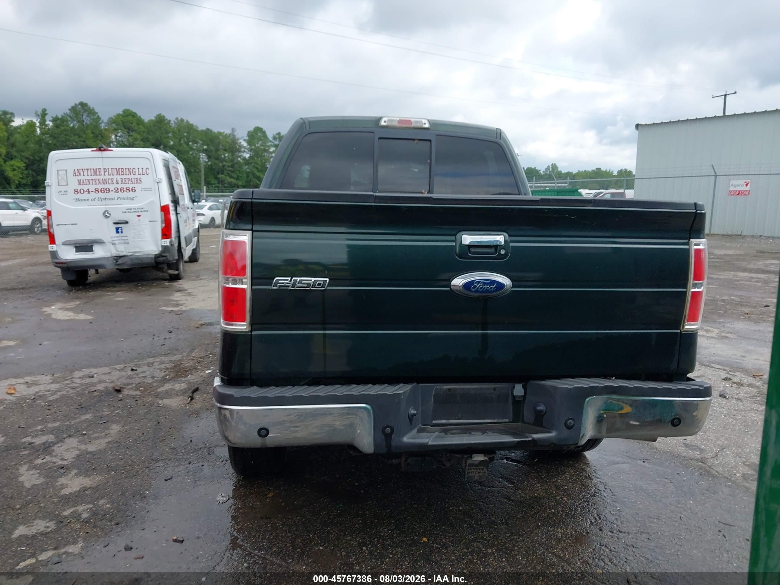 2012 Ford F-150 Lariat Green vin: 1FTFW1ET0CFB00554