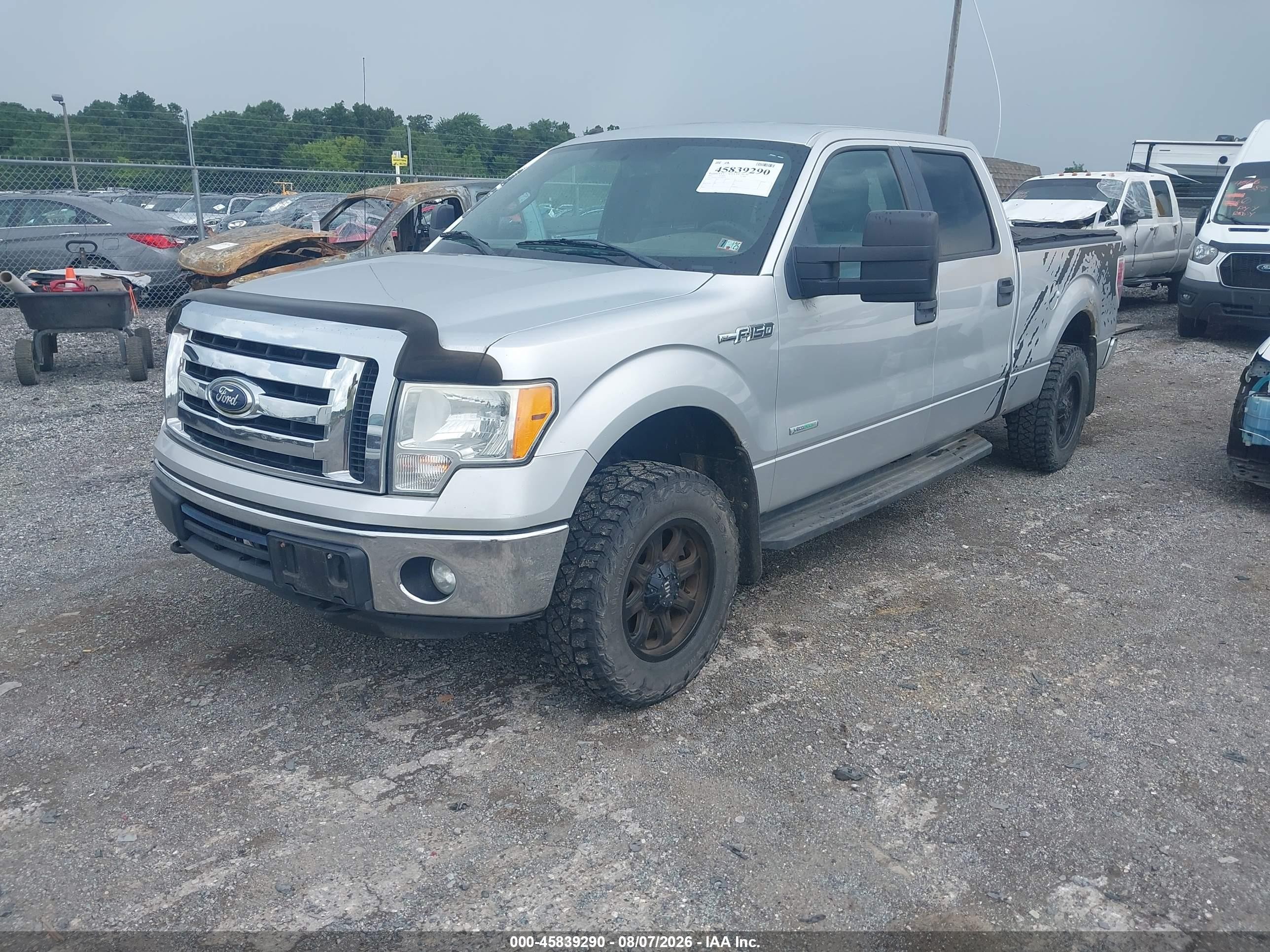 2012 Ford F-150 Xlt Серебряный vin: 1FTFW1ET0CFB46725