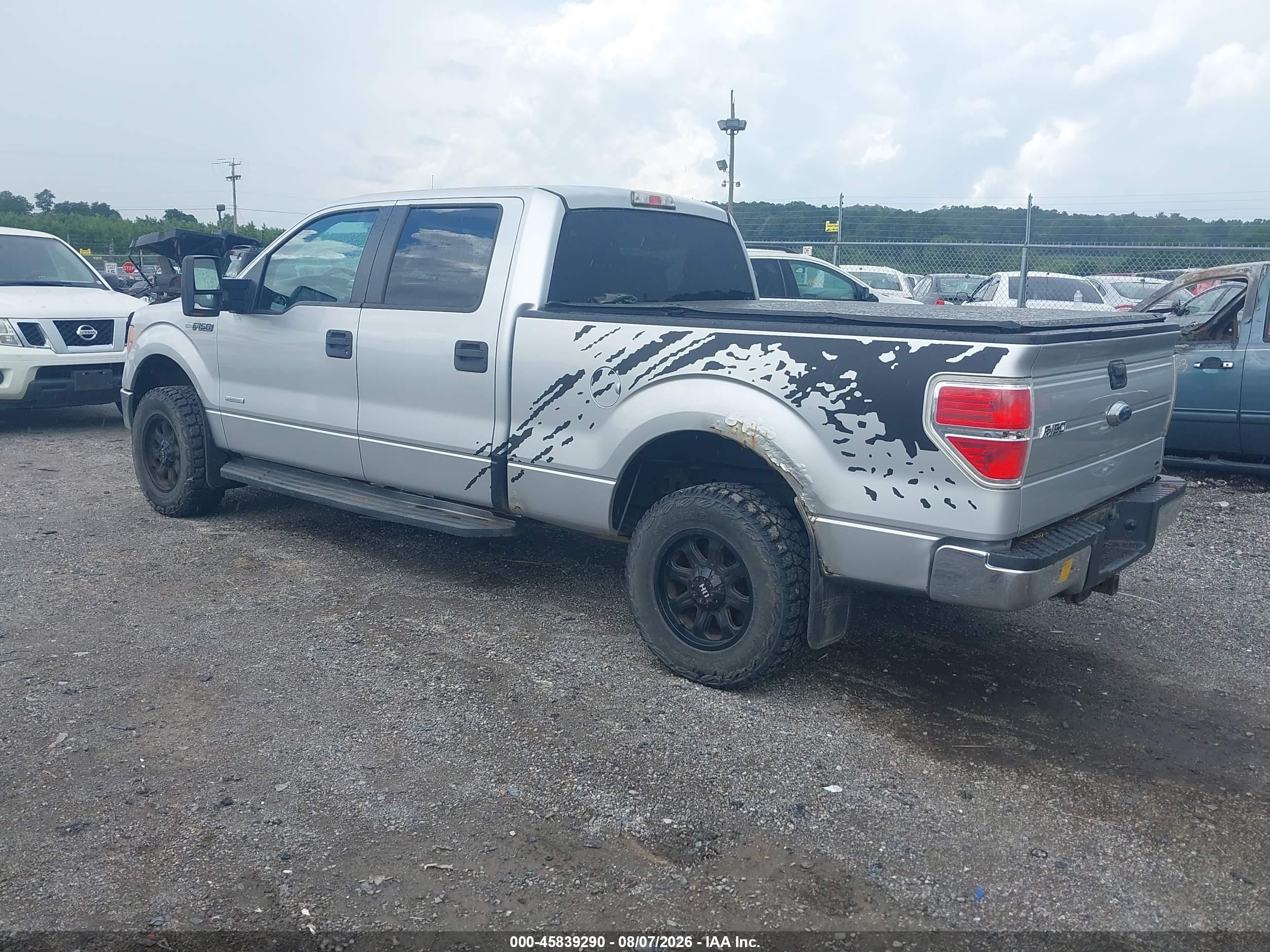 2012 Ford F-150 Xlt Серебряный vin: 1FTFW1ET0CFB46725