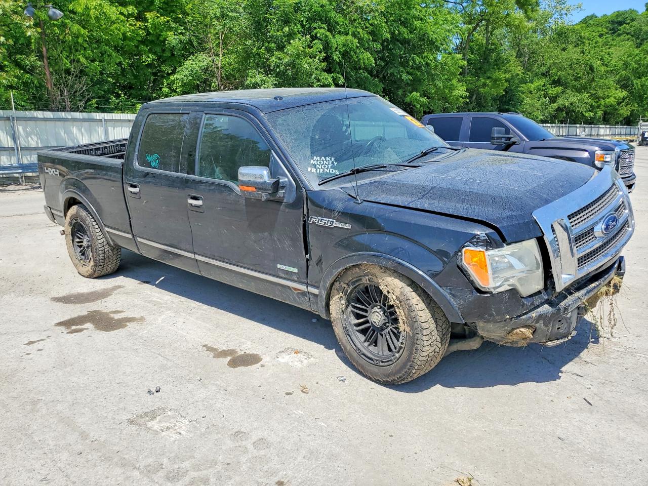 2012 Ford F150 Supercrew Black vin: 1FTFW1ET0CFB47597