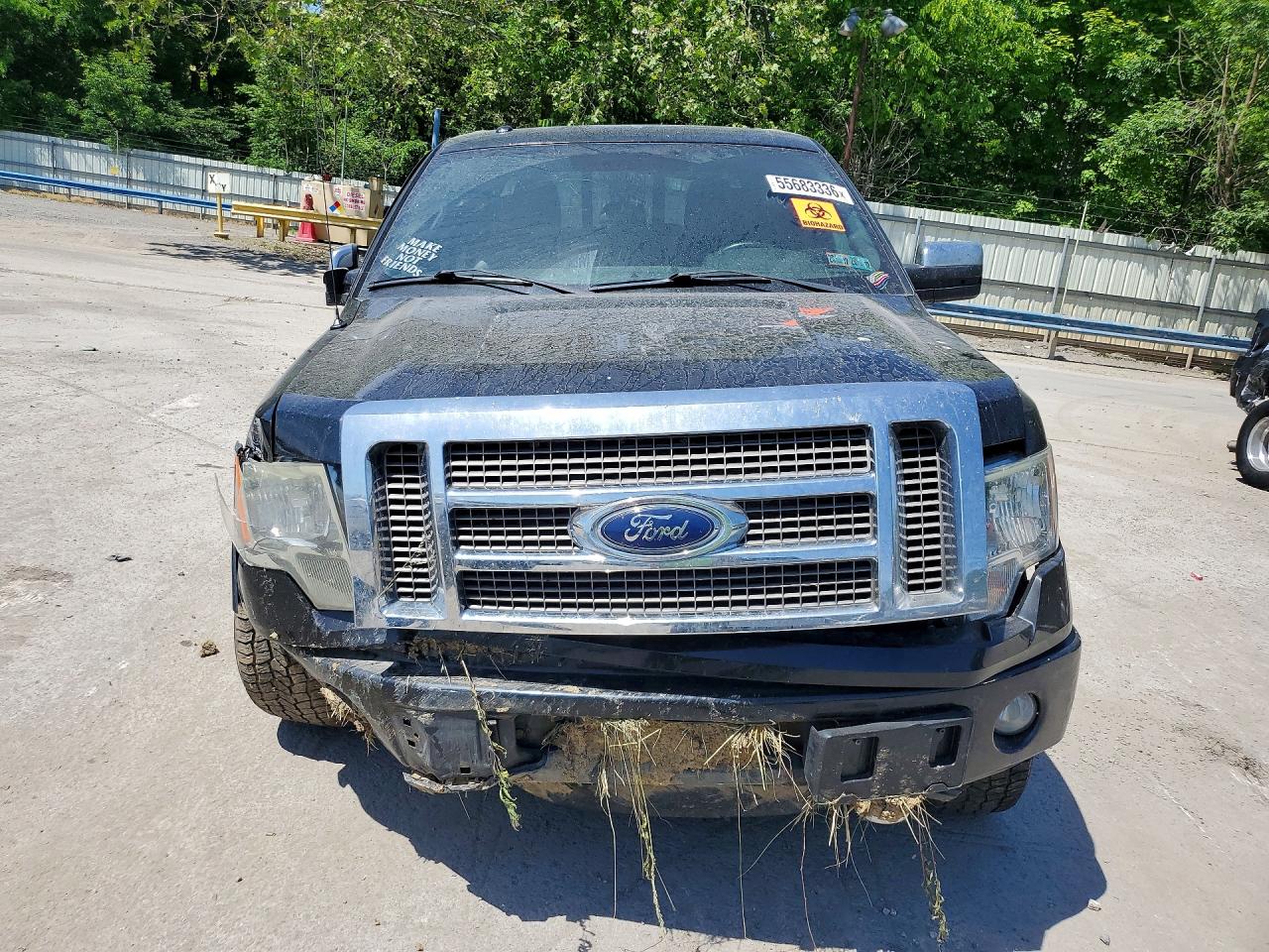 2012 Ford F150 Supercrew Black vin: 1FTFW1ET0CFB47597