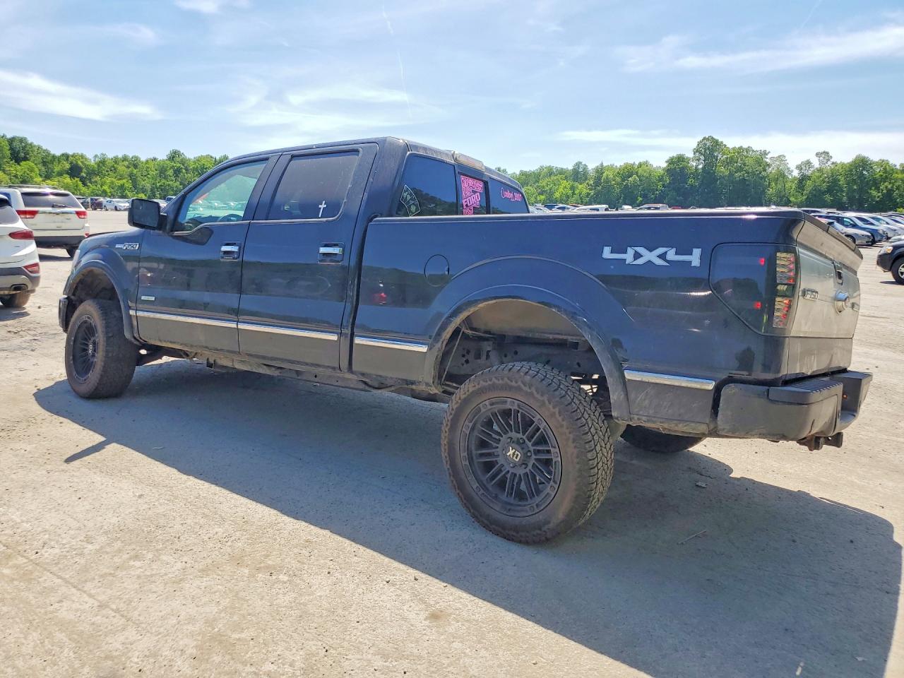 2012 Ford F150 Supercrew Black vin: 1FTFW1ET0CFB47597