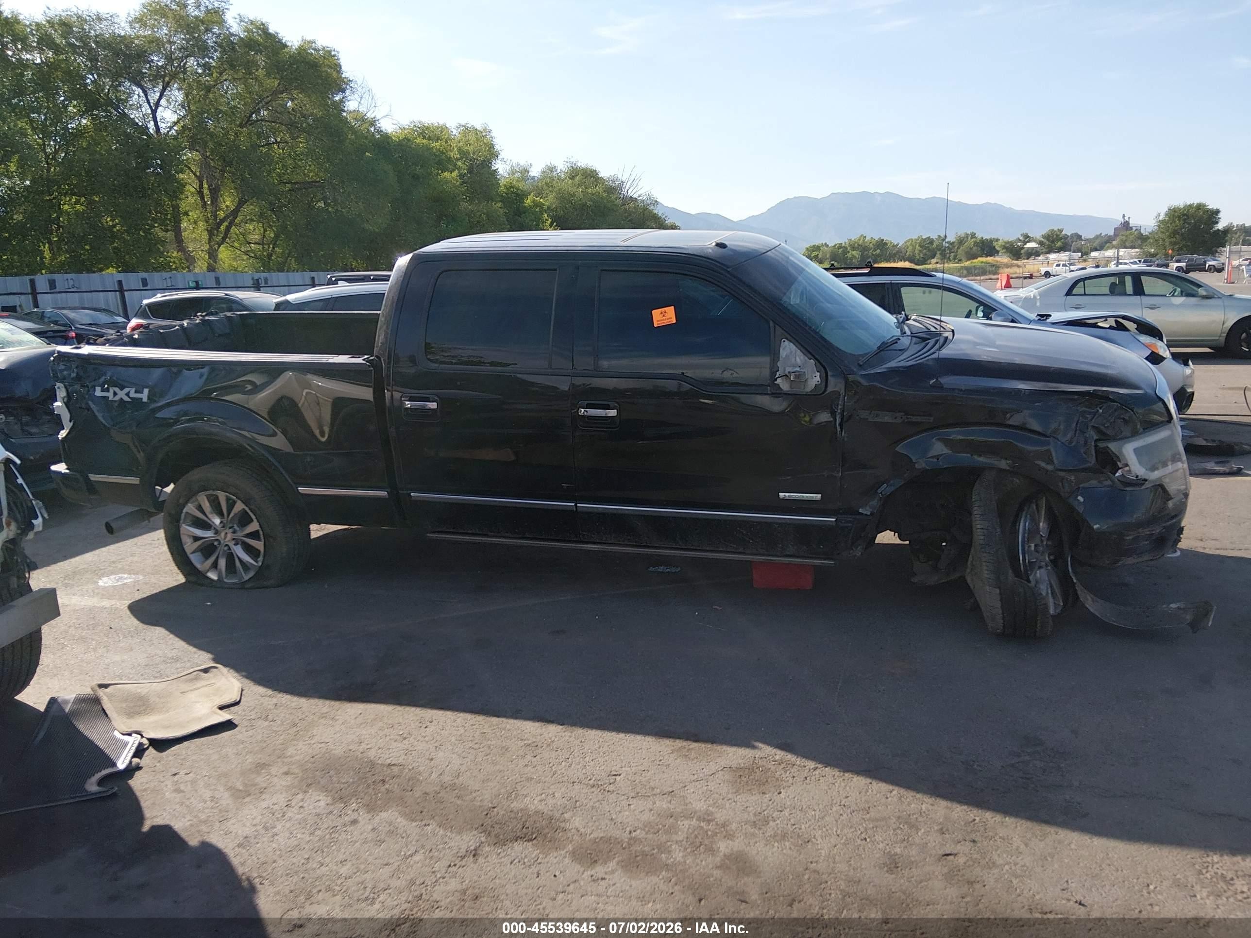 2012 Ford F-150 Fx4/king Ranch/lariat/platinum/xl/xlt Черный vin: 1FTFW1ET0CFB73309