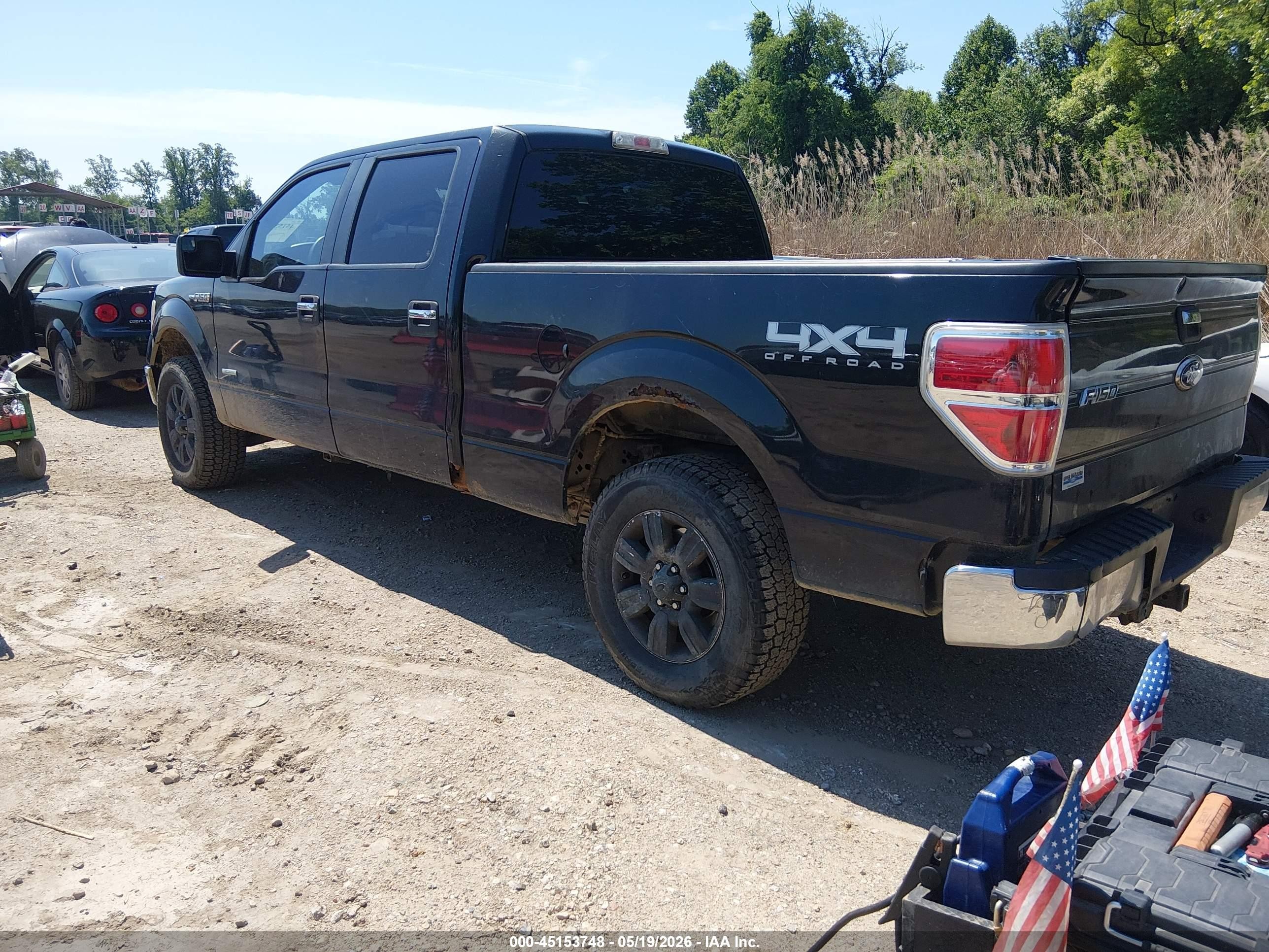 2012 Ford F-150 Xlt Черный vin: 1FTFW1ET0CFB78848