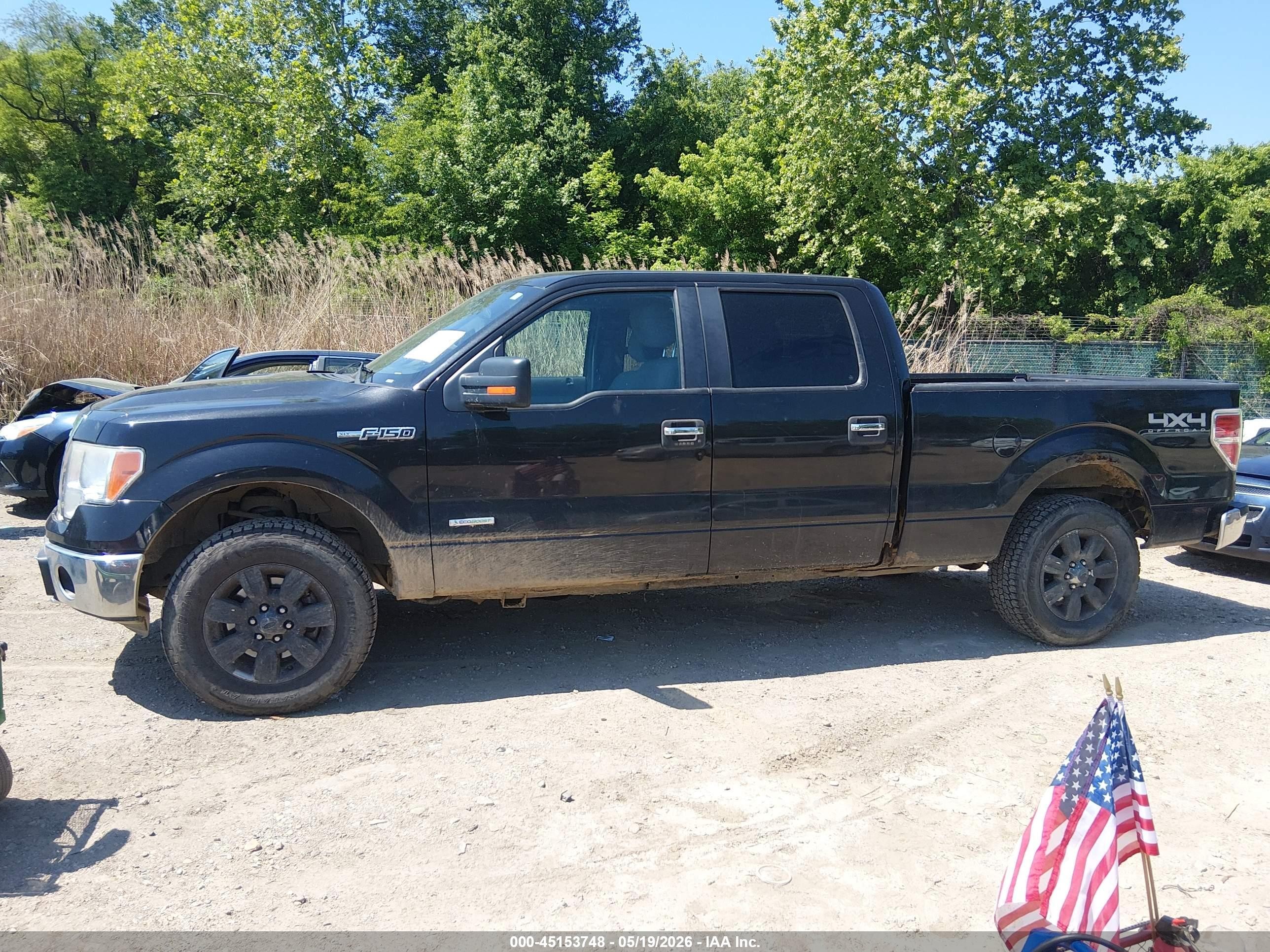 2012 Ford F-150 Xlt Черный vin: 1FTFW1ET0CFB78848