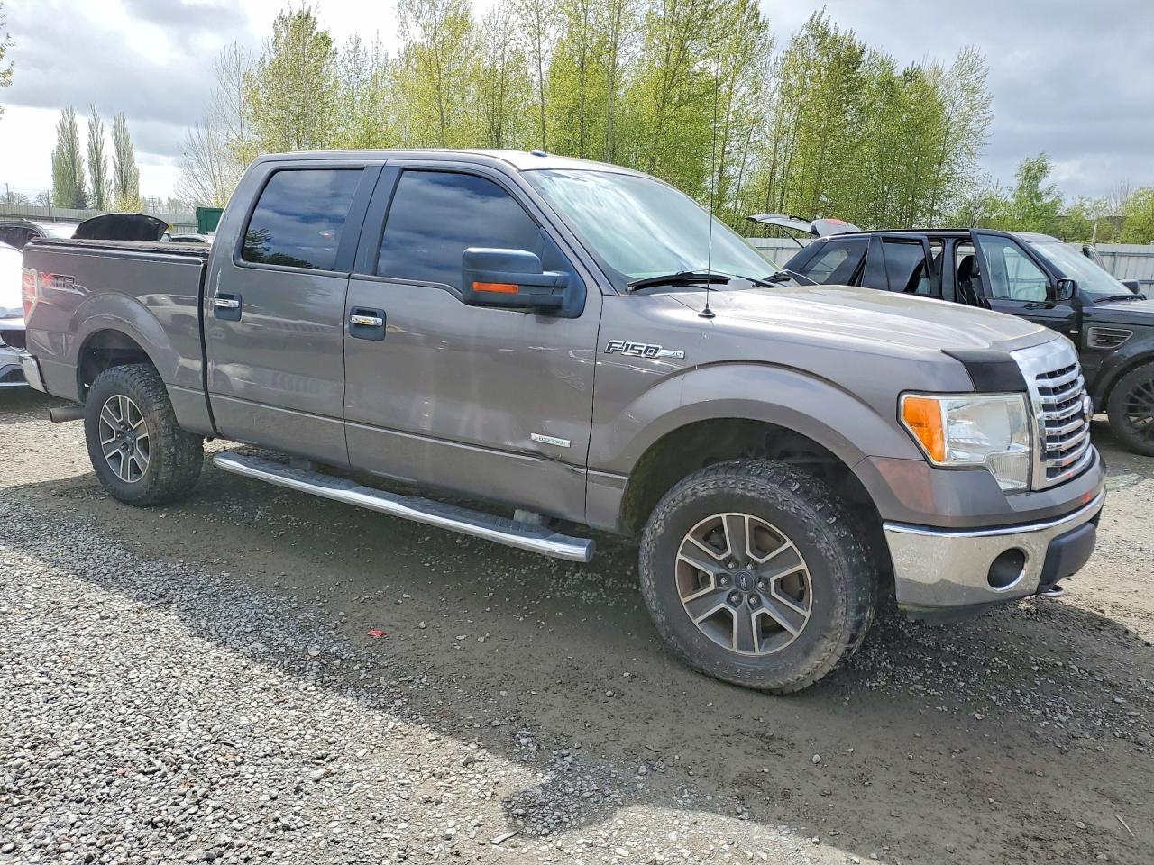 2012 Ford F150 Supercrew Gray vin: 1FTFW1ET0CFC64676