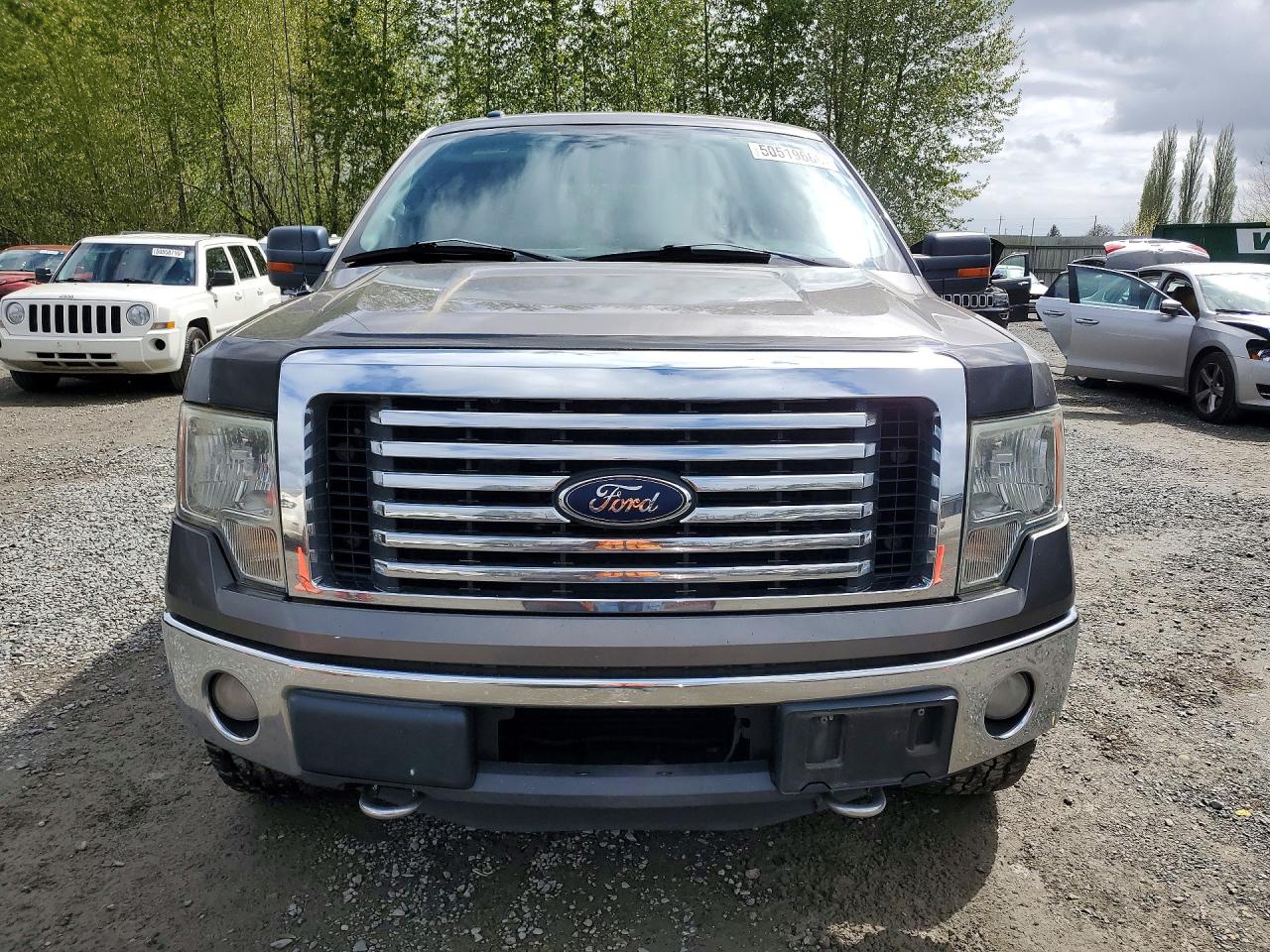 2012 Ford F150 Supercrew Gray vin: 1FTFW1ET0CFC64676