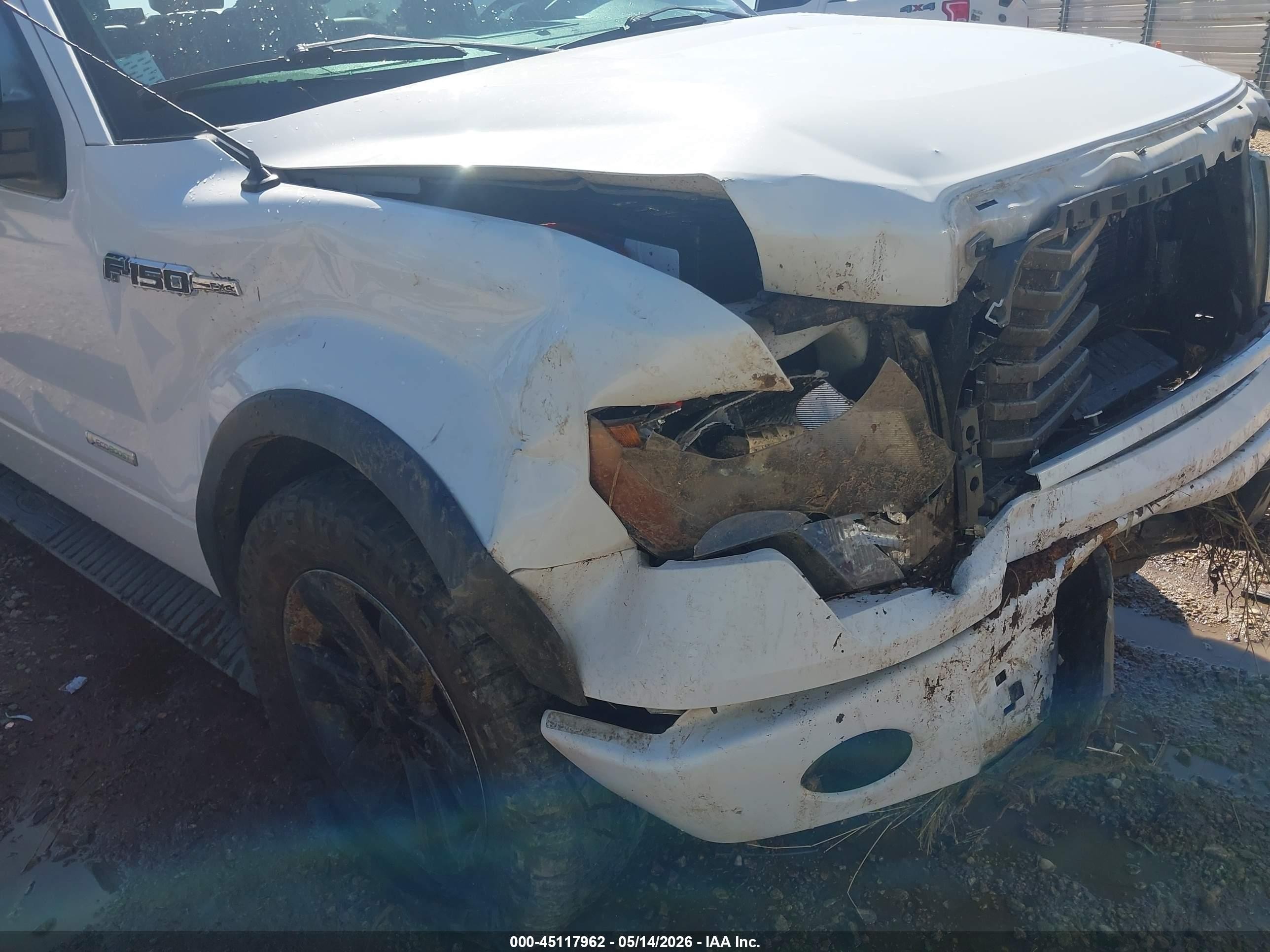 2012 Ford F-150 Fx4 White vin: 1FTFW1ET0CFC87424