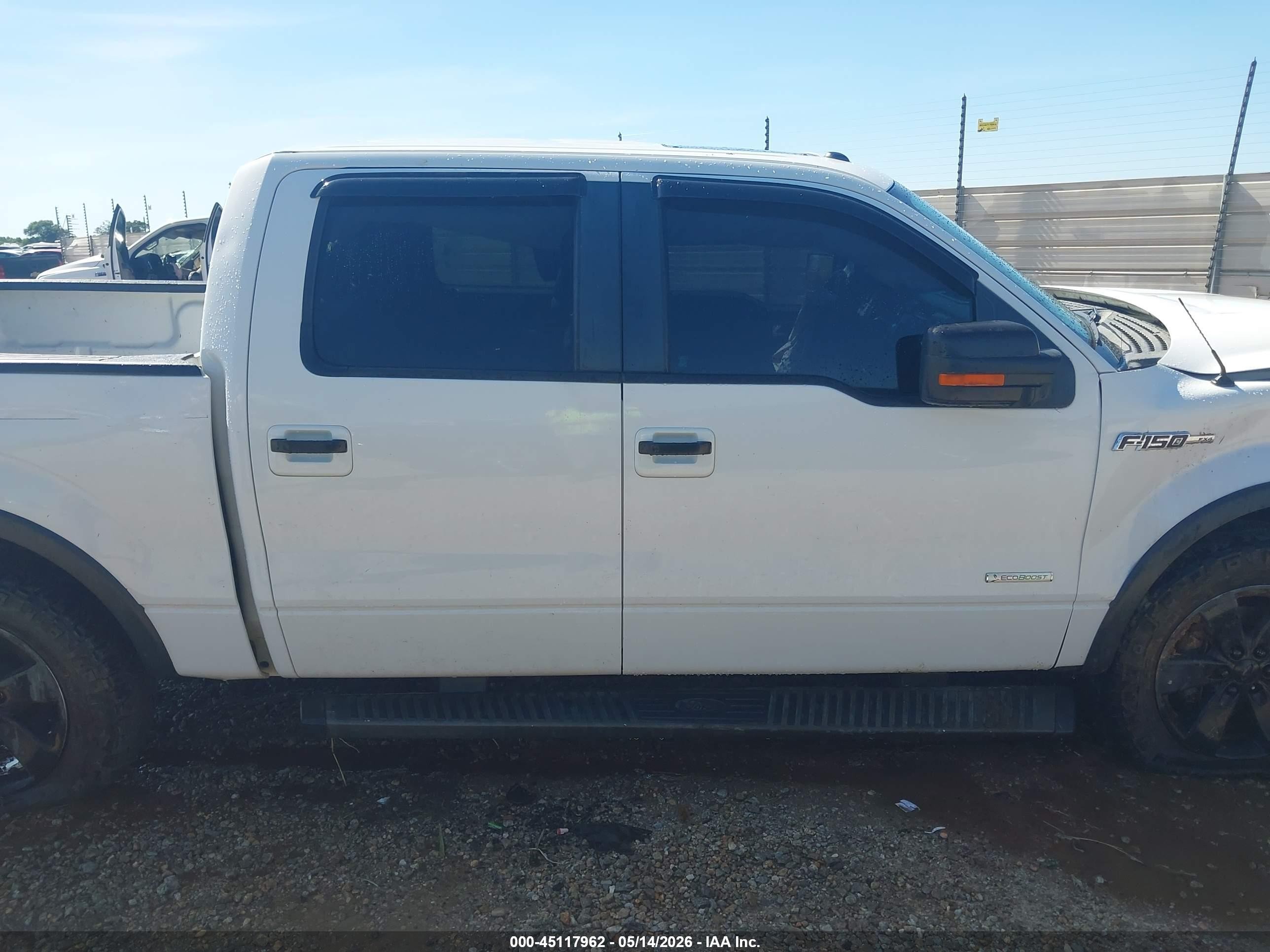 2012 Ford F-150 Fx4 White vin: 1FTFW1ET0CFC87424