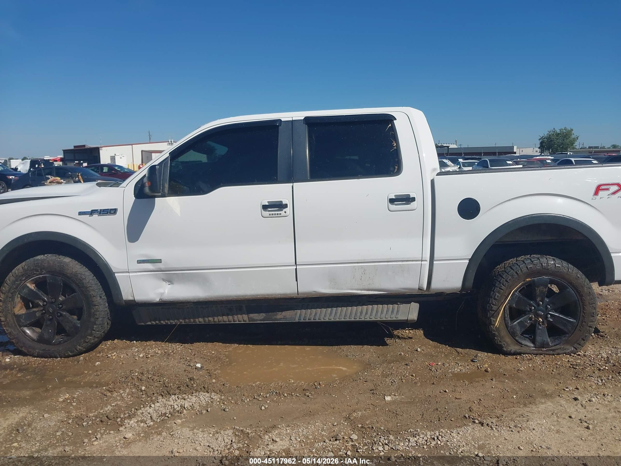 2012 Ford F-150 Fx4 White vin: 1FTFW1ET0CFC87424