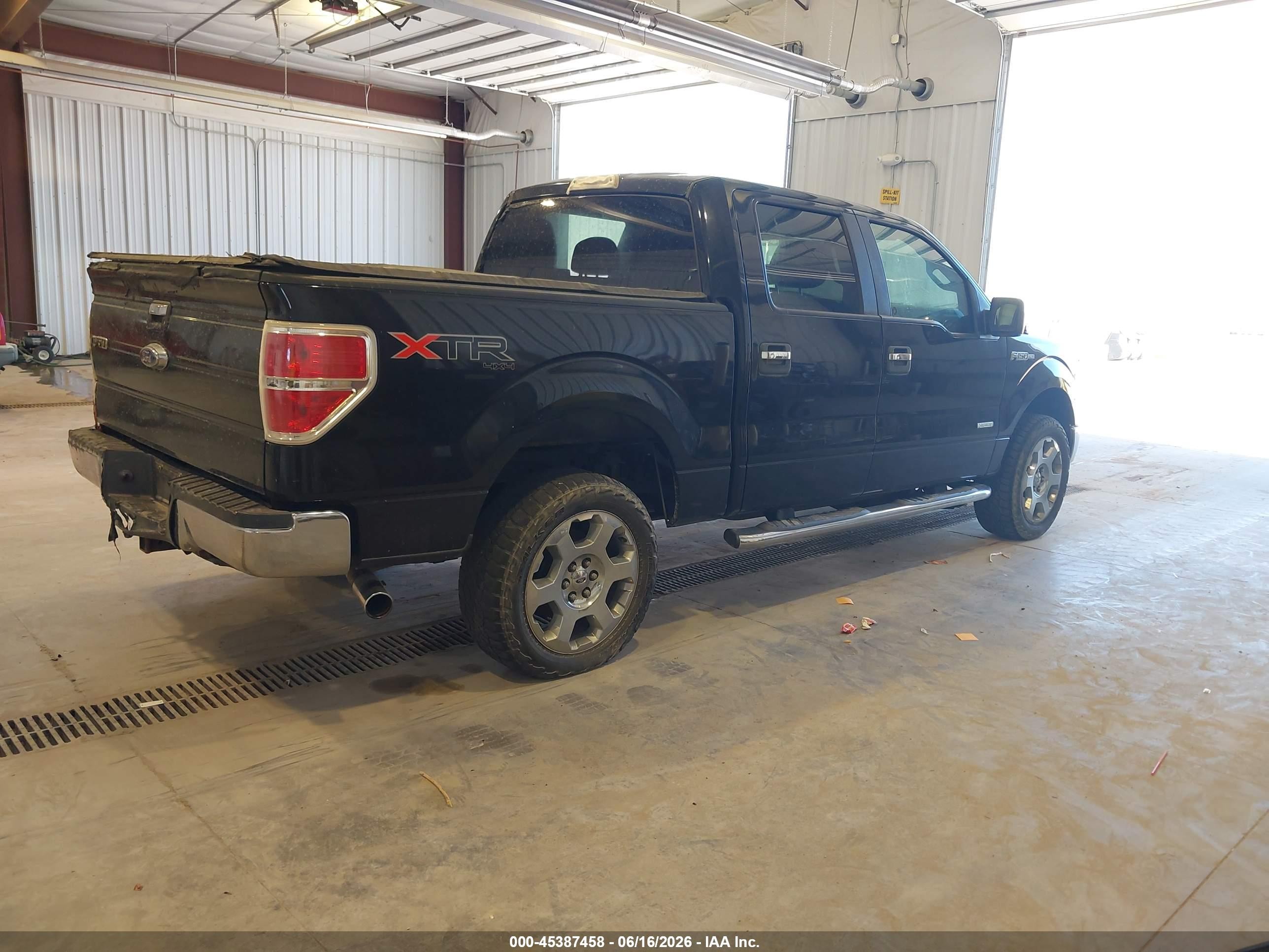 2012 Ford F-150 Xlt Black vin: 1FTFW1ET0CKD34149