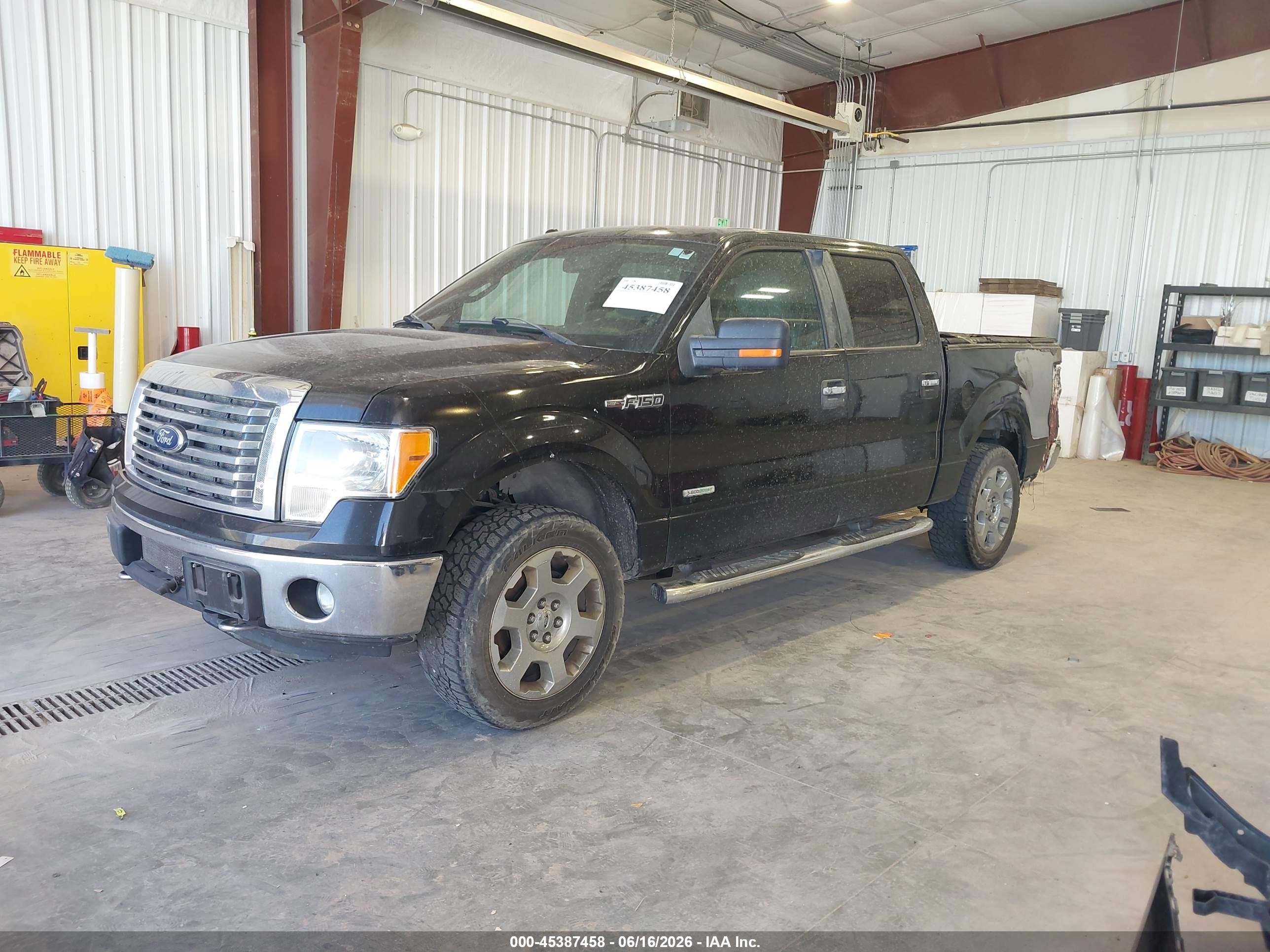 2012 Ford F-150 Xlt Black vin: 1FTFW1ET0CKD34149