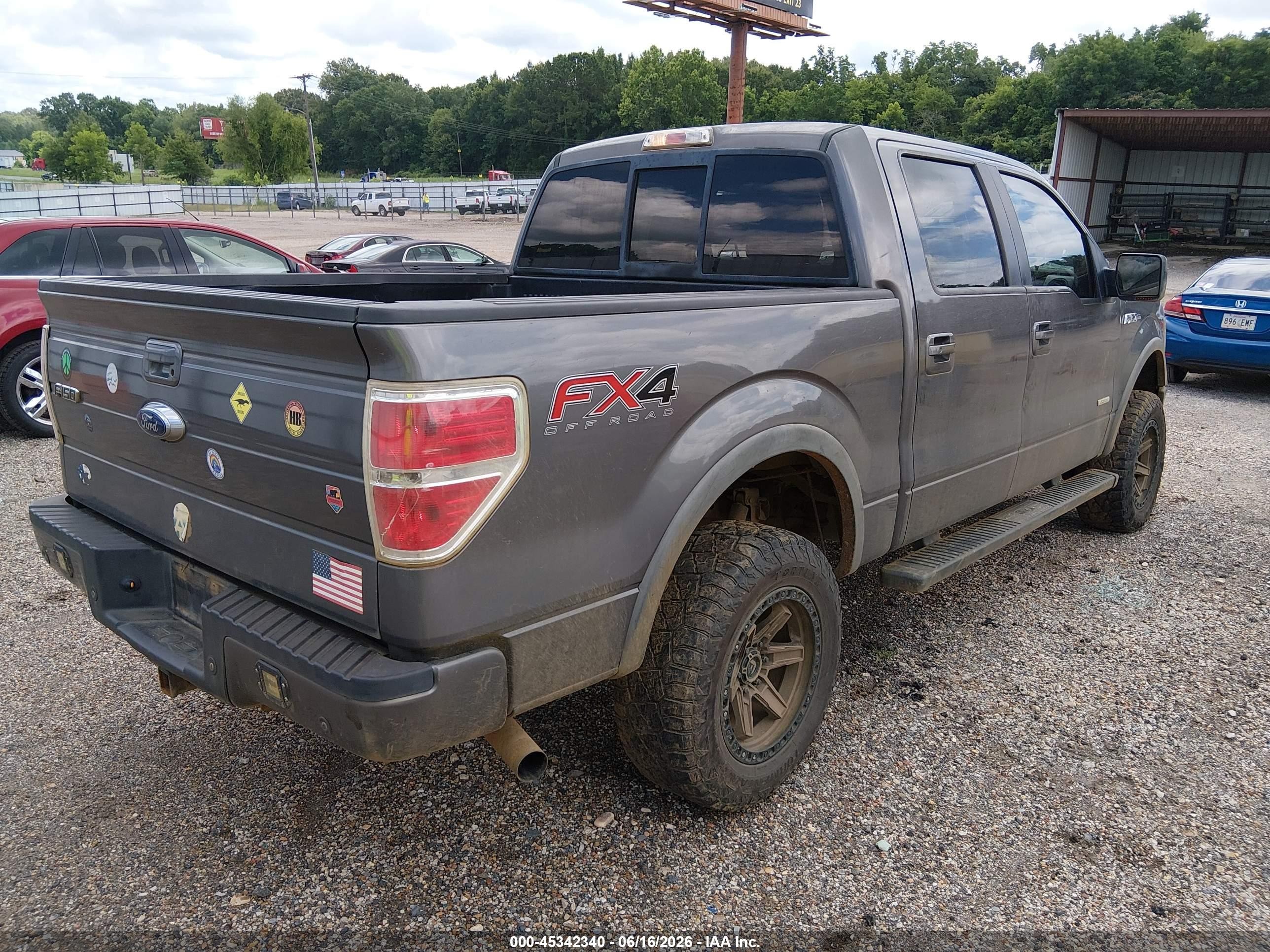 2012 Ford F-150 Fx4 Gray vin: 1FTFW1ET0CKE16186