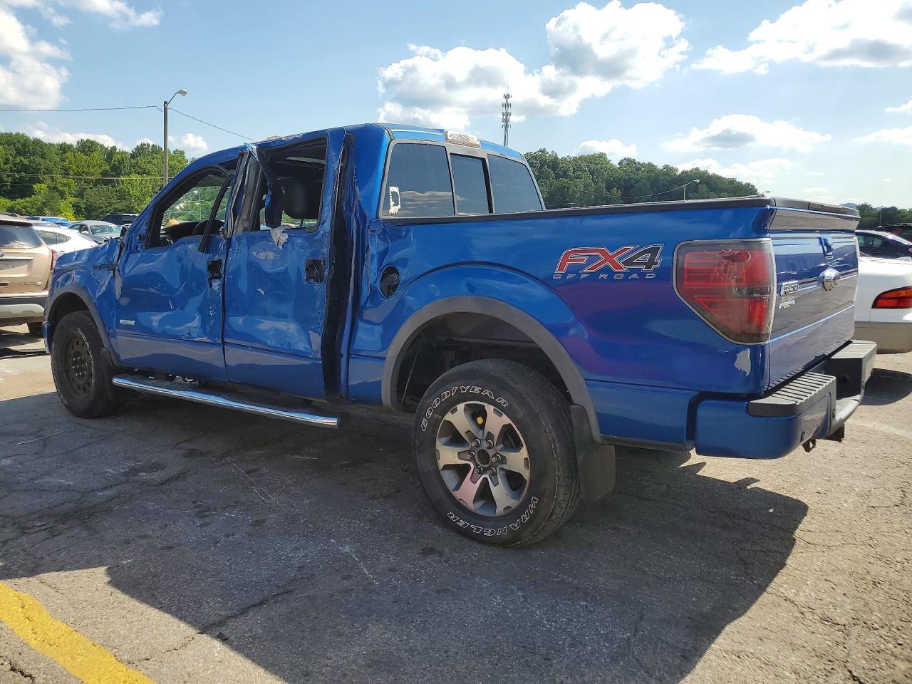 2012 Ford F150 Supercrew Синий vin: 1FTFW1ET0CKE30668