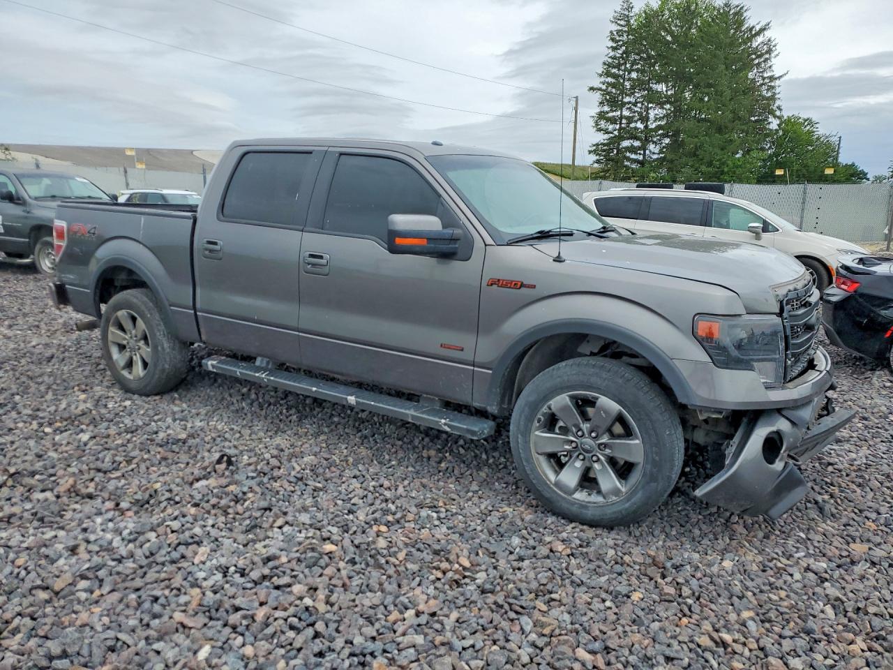 2013 Ford F150 Supercrew Gray vin: 1FTFW1ET0DFA75933