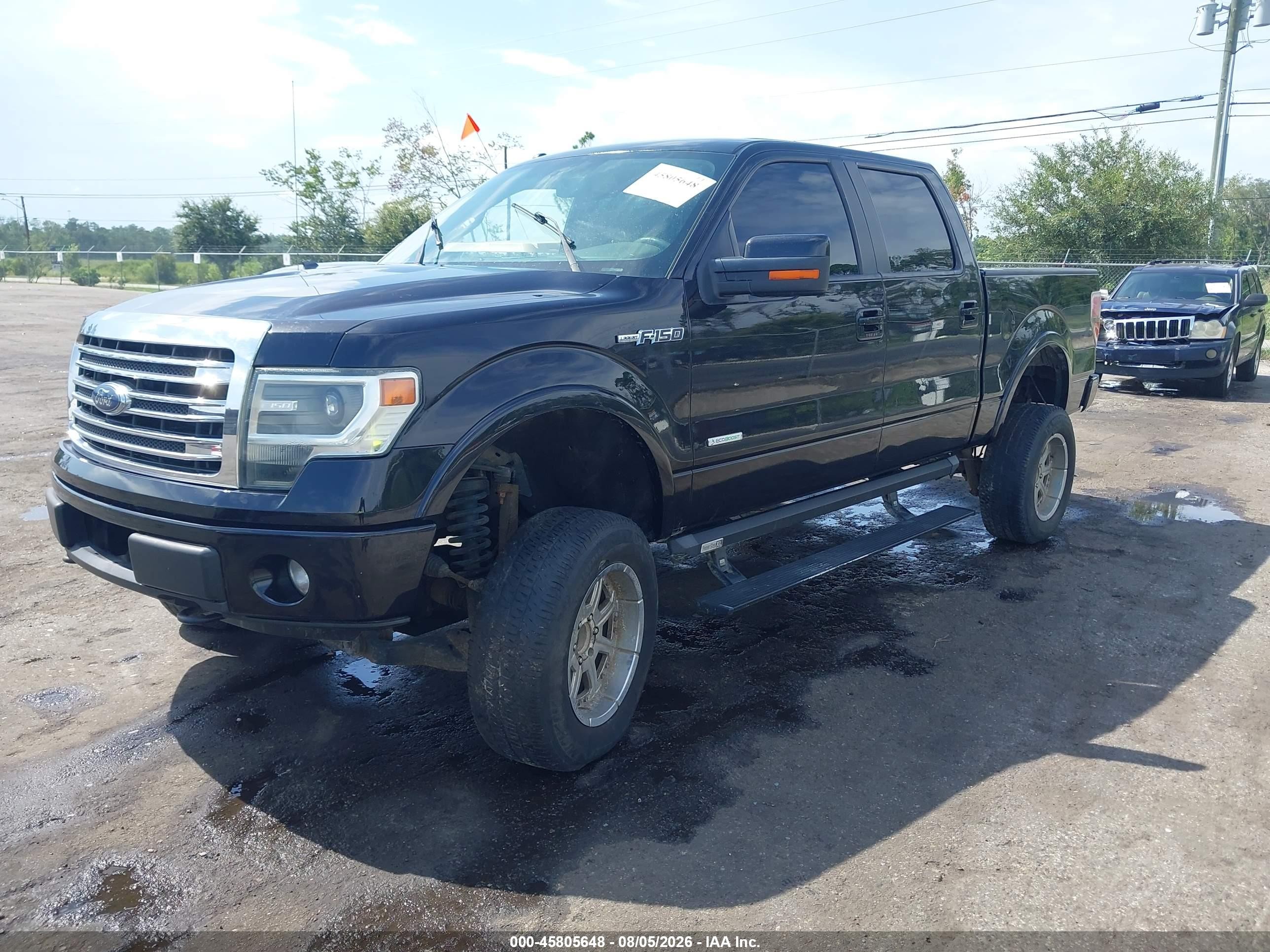 2013 Ford F-150 Lariat Черный vin: 1FTFW1ET0DFA85104