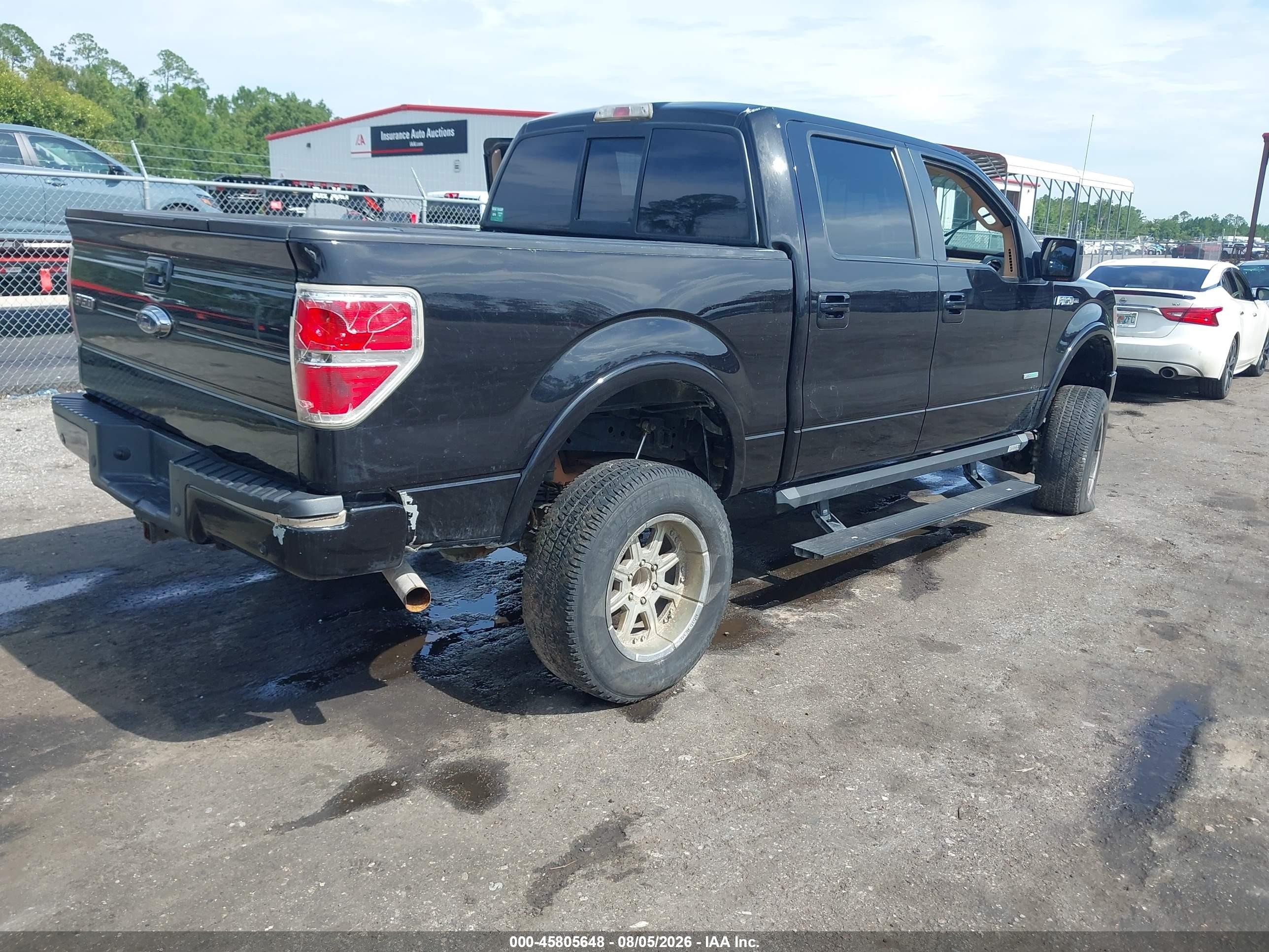 2013 Ford F-150 Lariat Черный vin: 1FTFW1ET0DFA85104