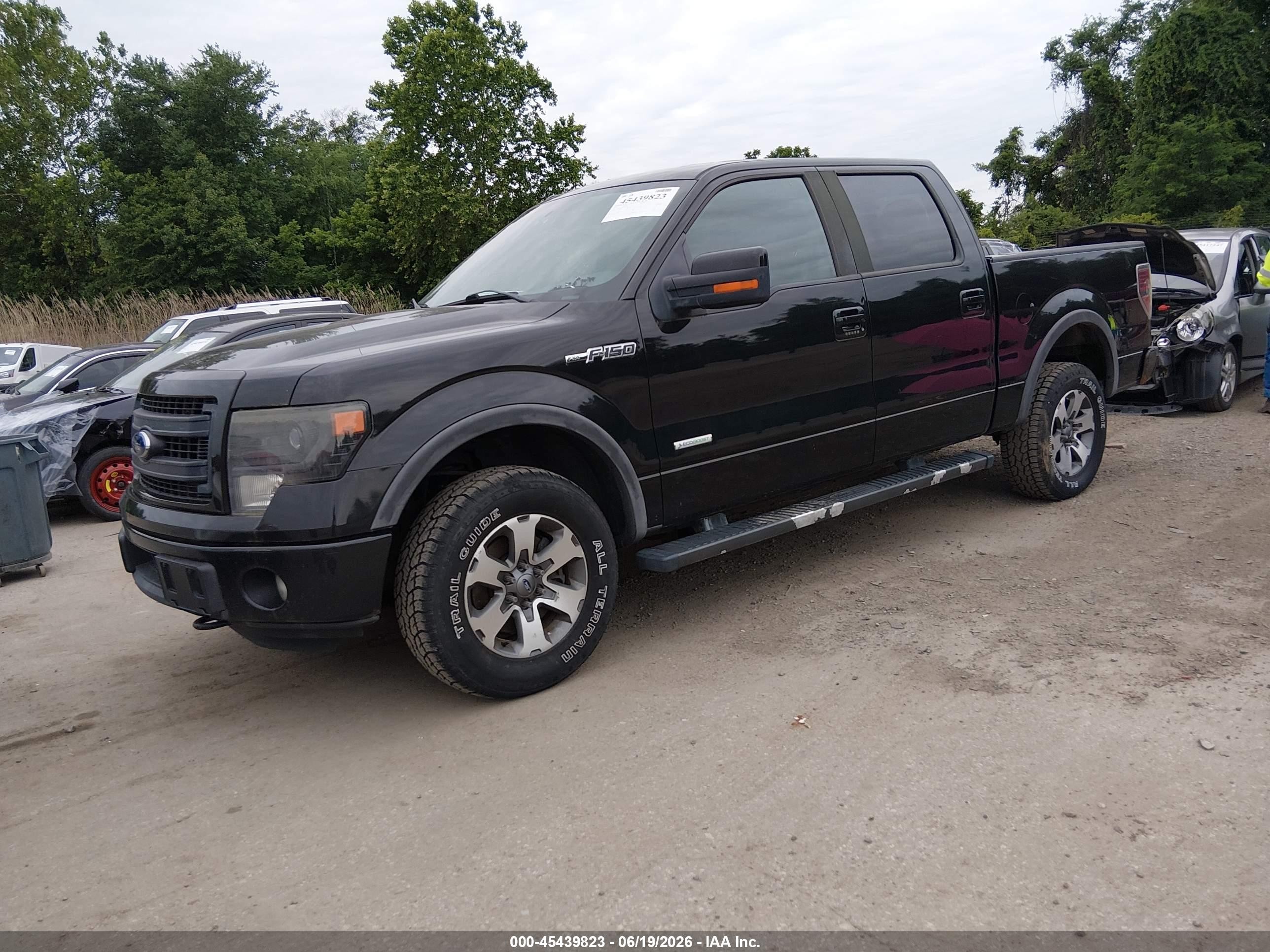 2013 Ford F-150 Fx4 Black vin: 1FTFW1ET0DFB81041